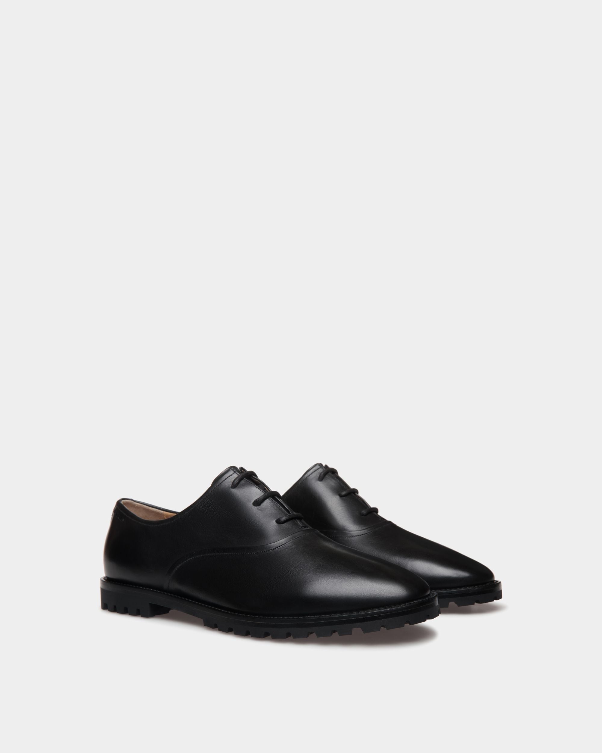 Zapato Oxford Solaria De Piel Negra - Hombre - Bally - 03