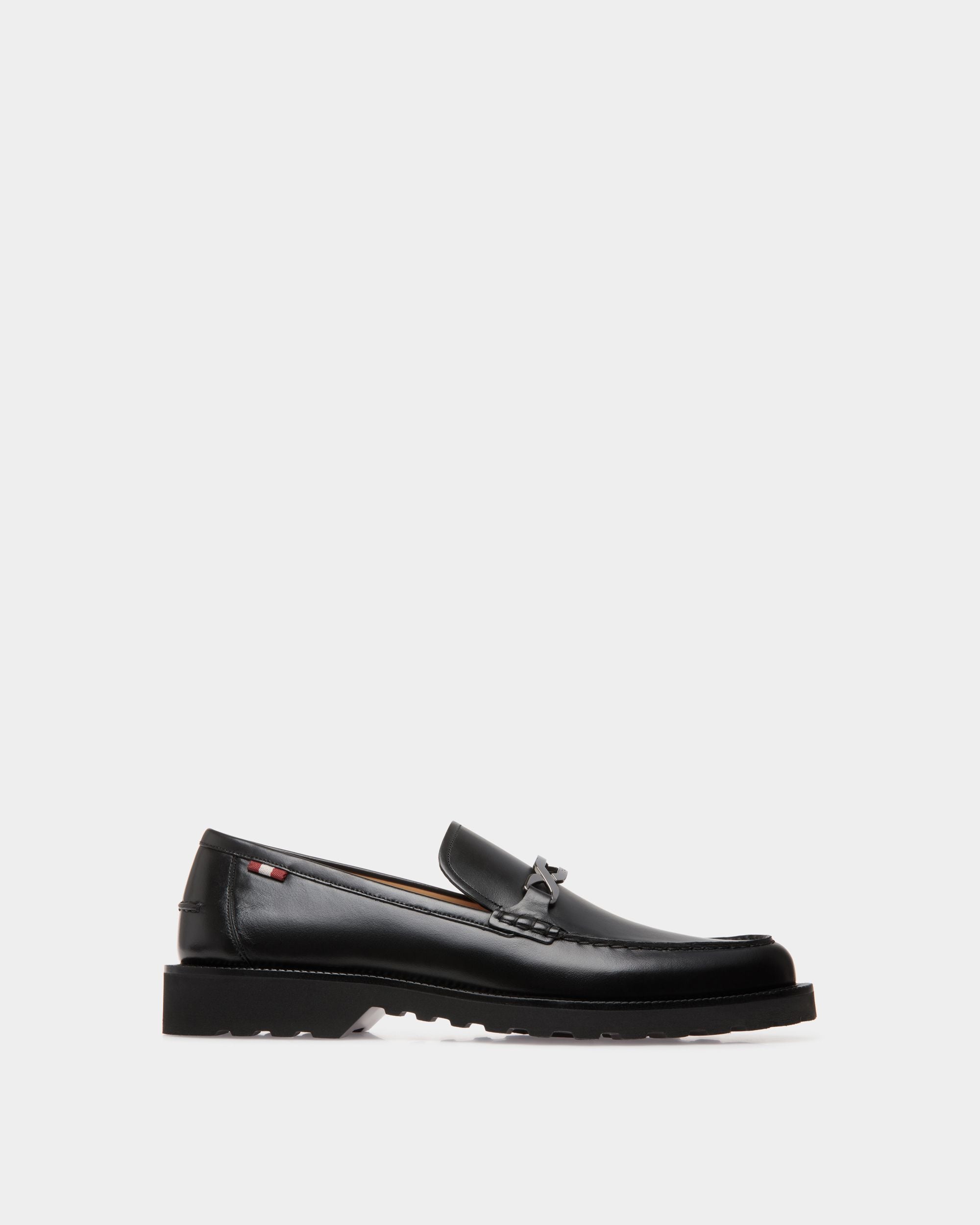 Loafer in Black Leather - Men's - Bally - 01