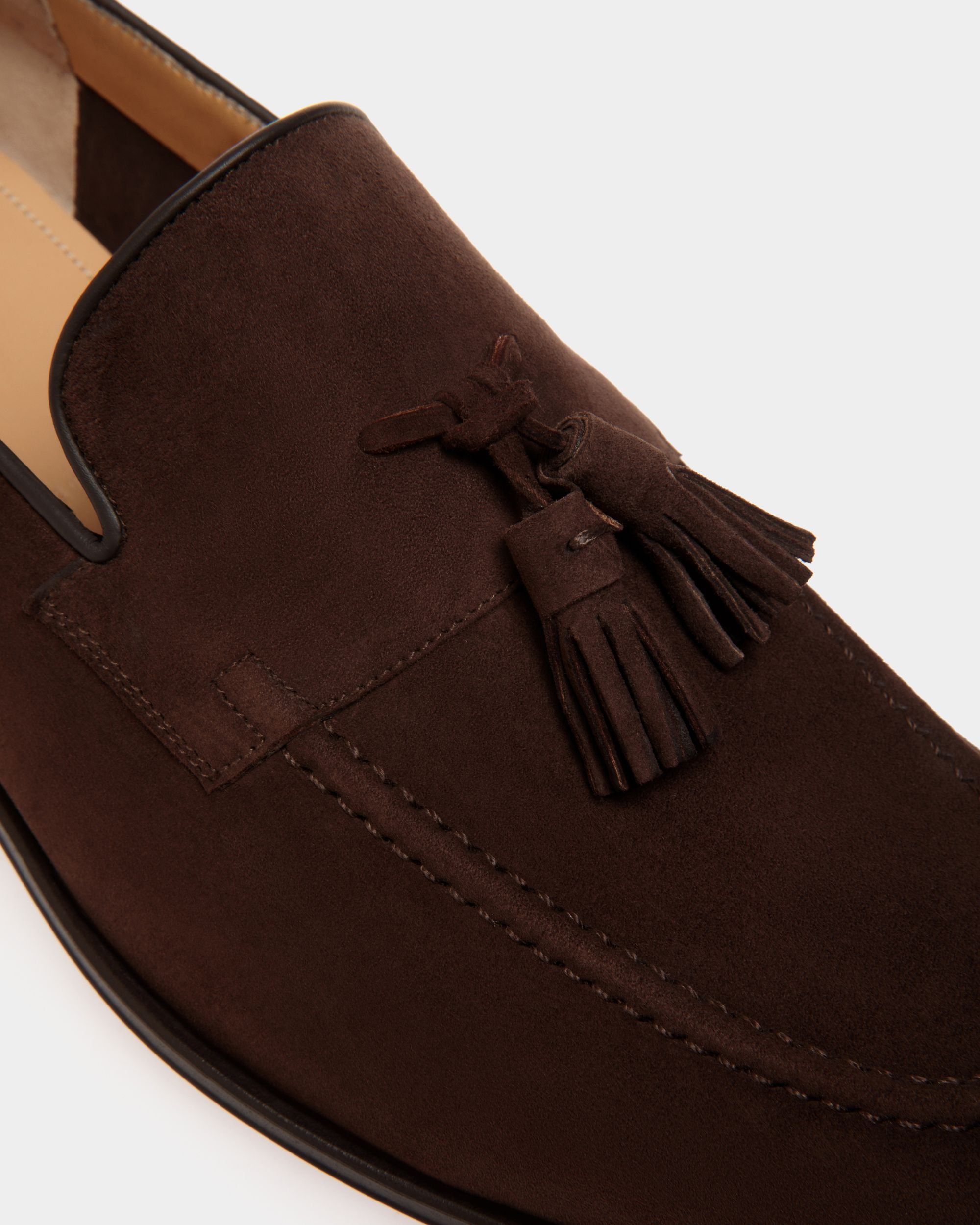 Westminster Loafer in Ebano Suede - Men's - Bally - 05