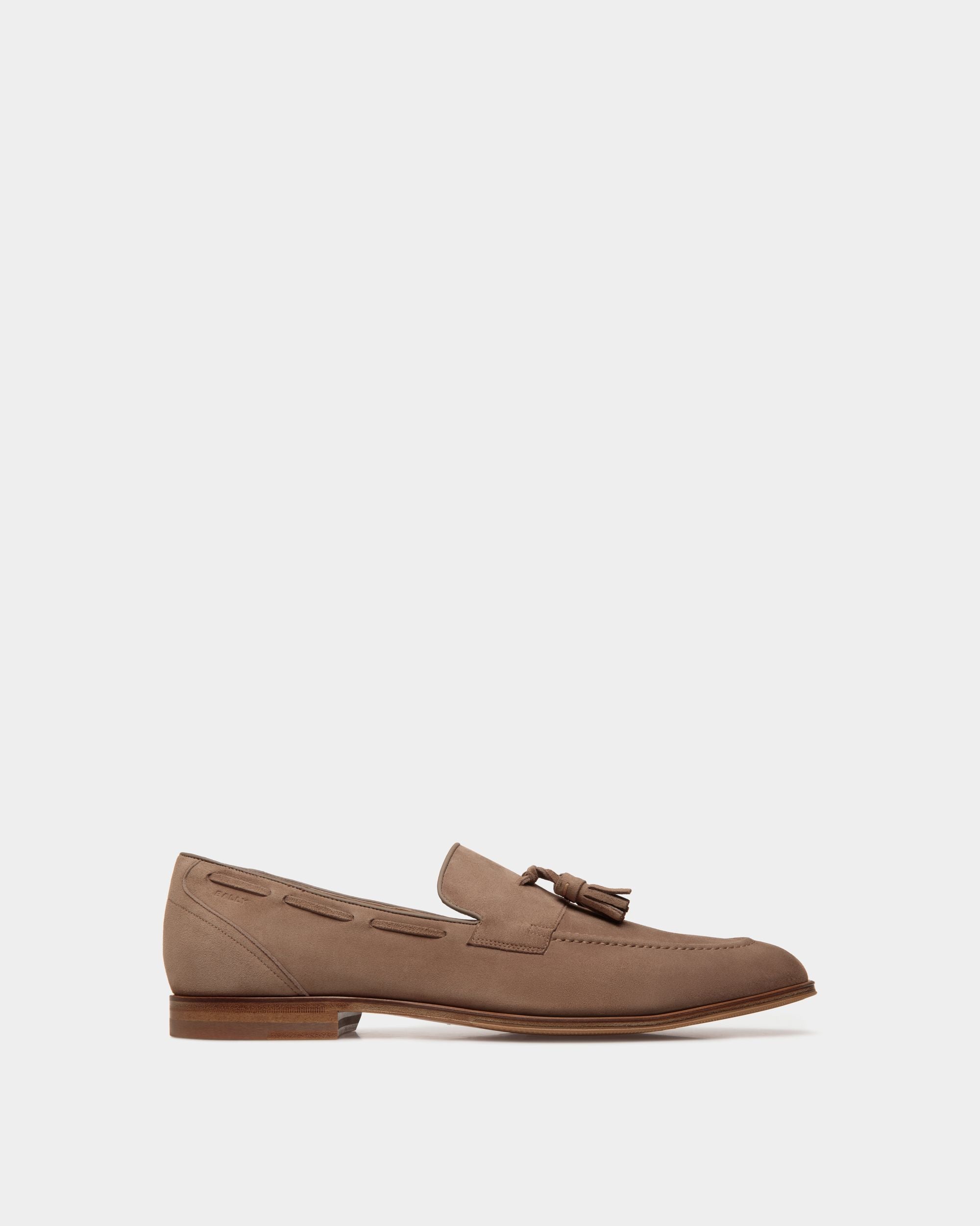 Westminster Loafer in Taupe Suede - Men's - Bally - 01