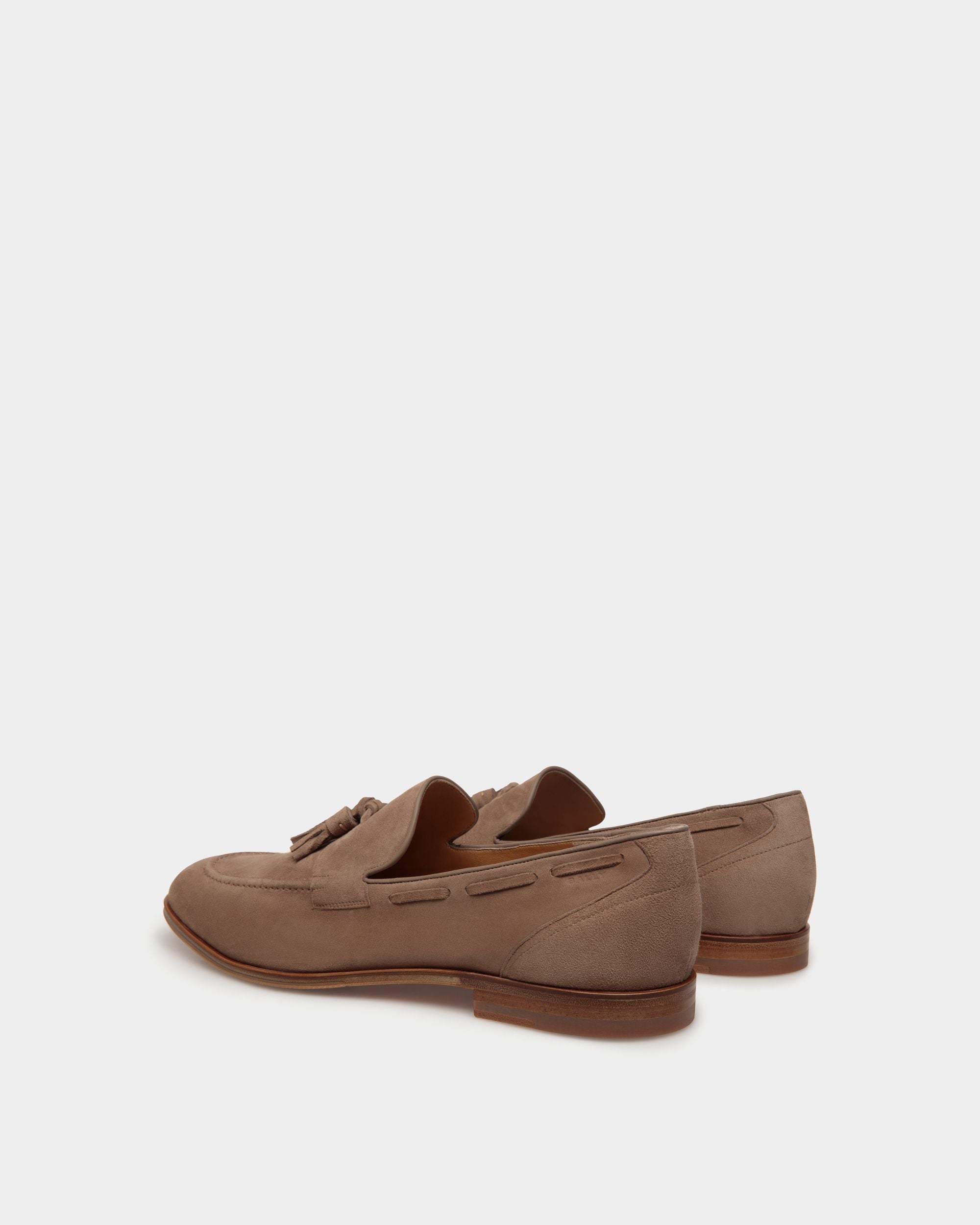 Westminster Loafer in Taupe Suede - Men's - Bally - 03