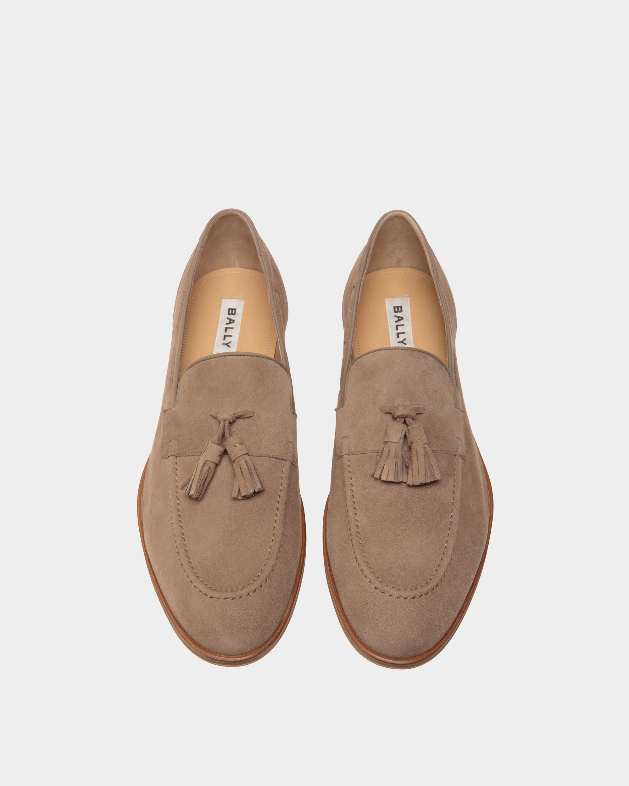 Westminster Loafer in Taupe Suede - Men's - Bally - 04