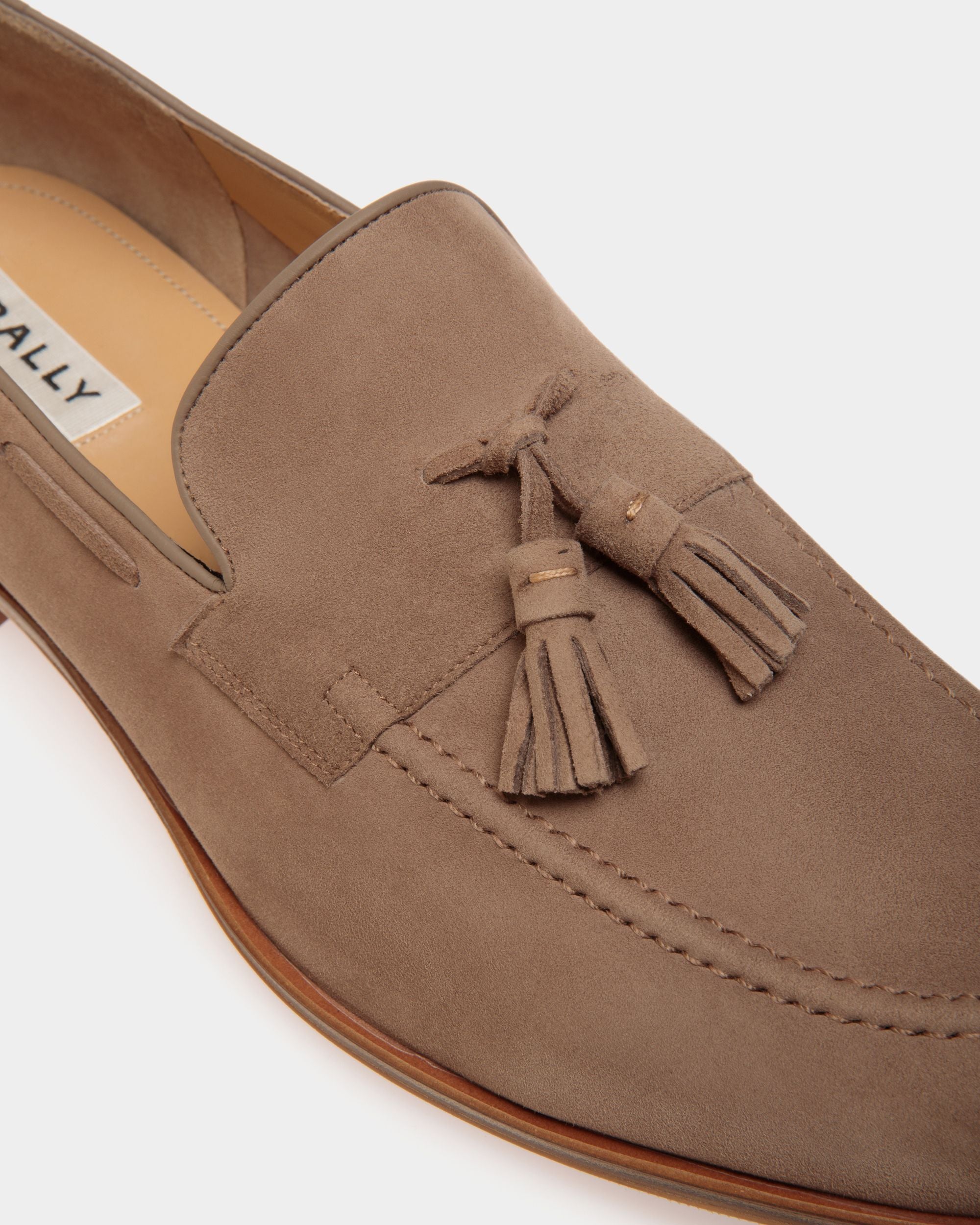 Westminster Loafer in Taupe Suede - Men's - Bally - 05