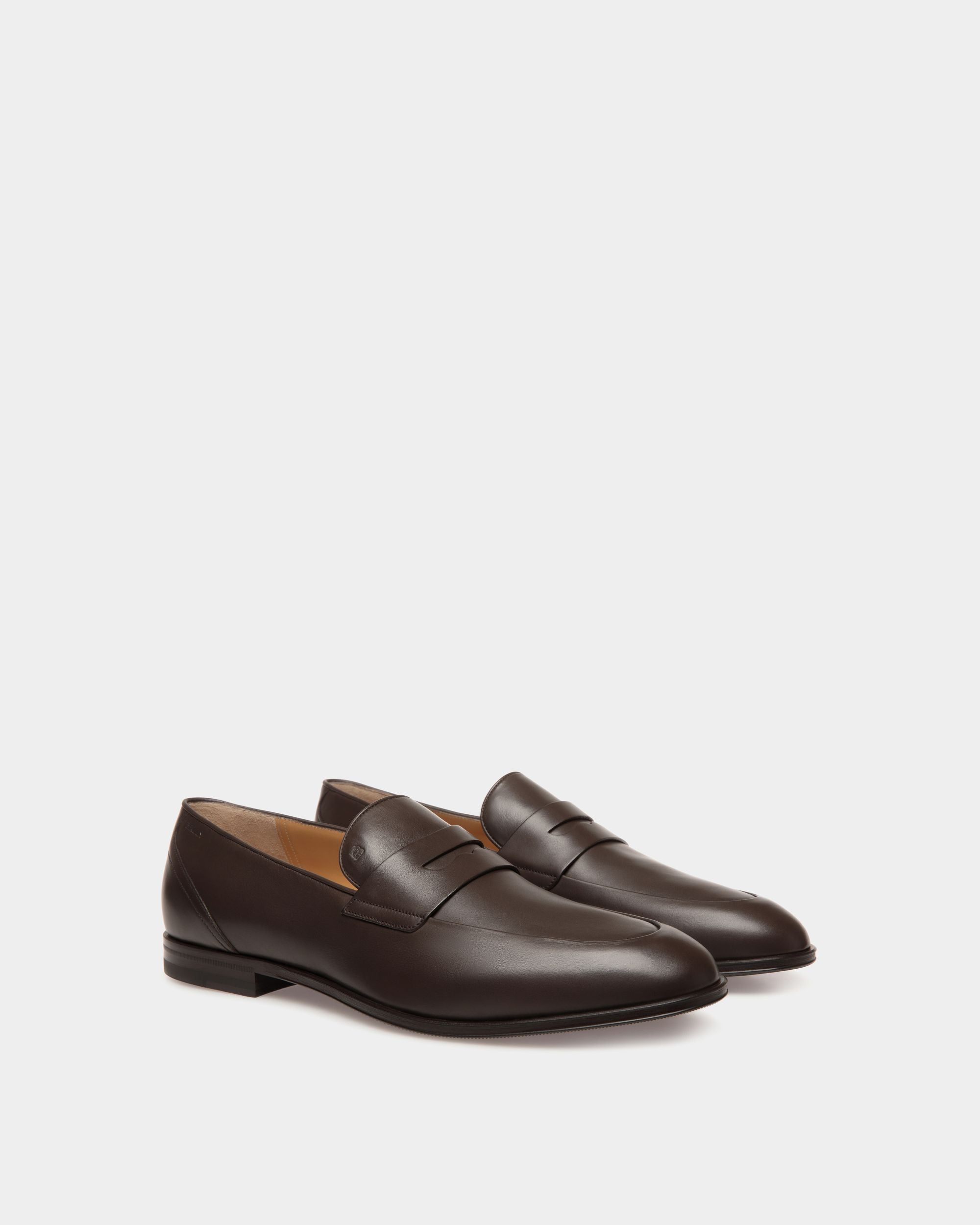 Westminster Loafer in Ebano Leather - Hombre - Bally - 02