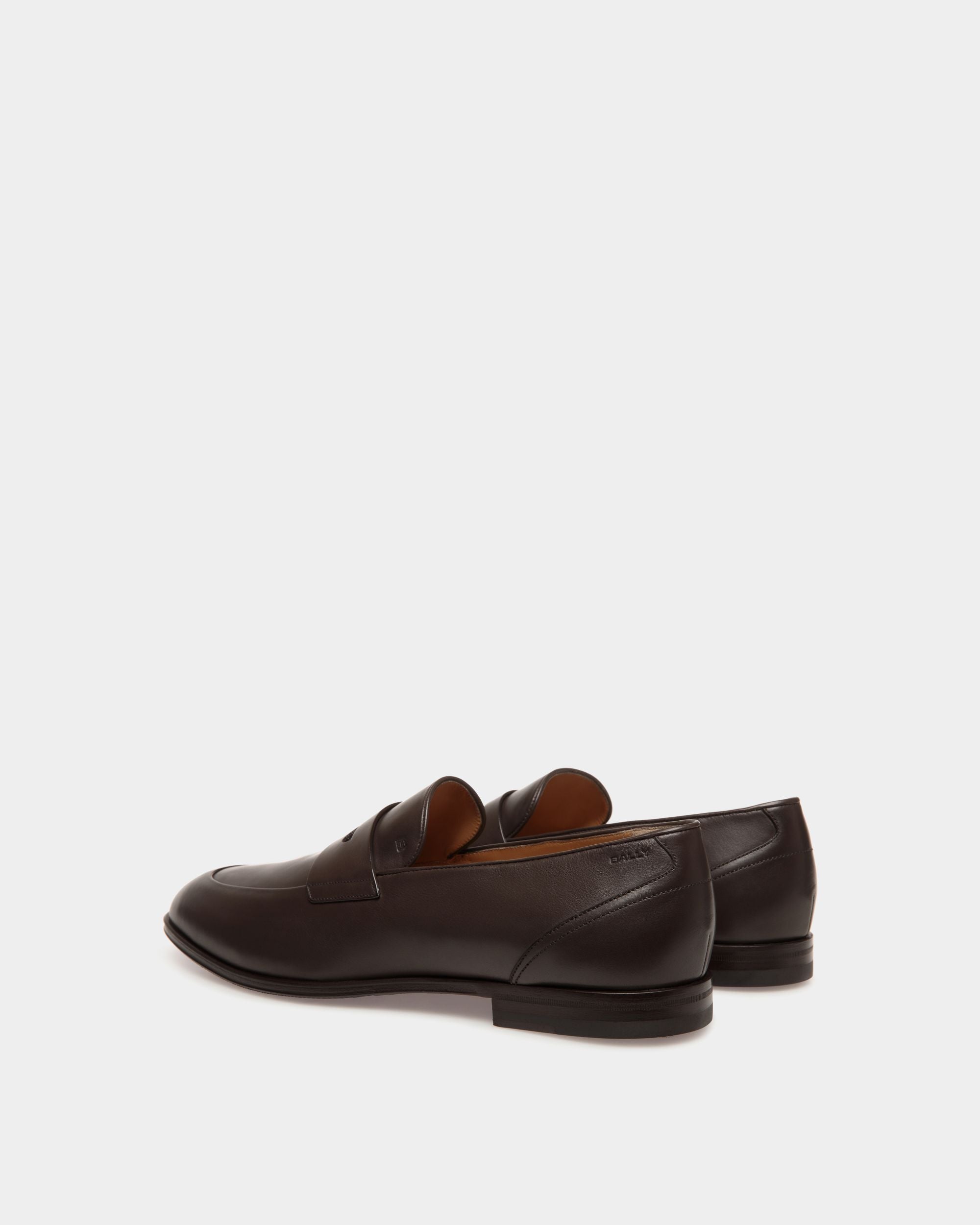 Westminster Loafer in Ebano Leather - Hombre - Bally - 03