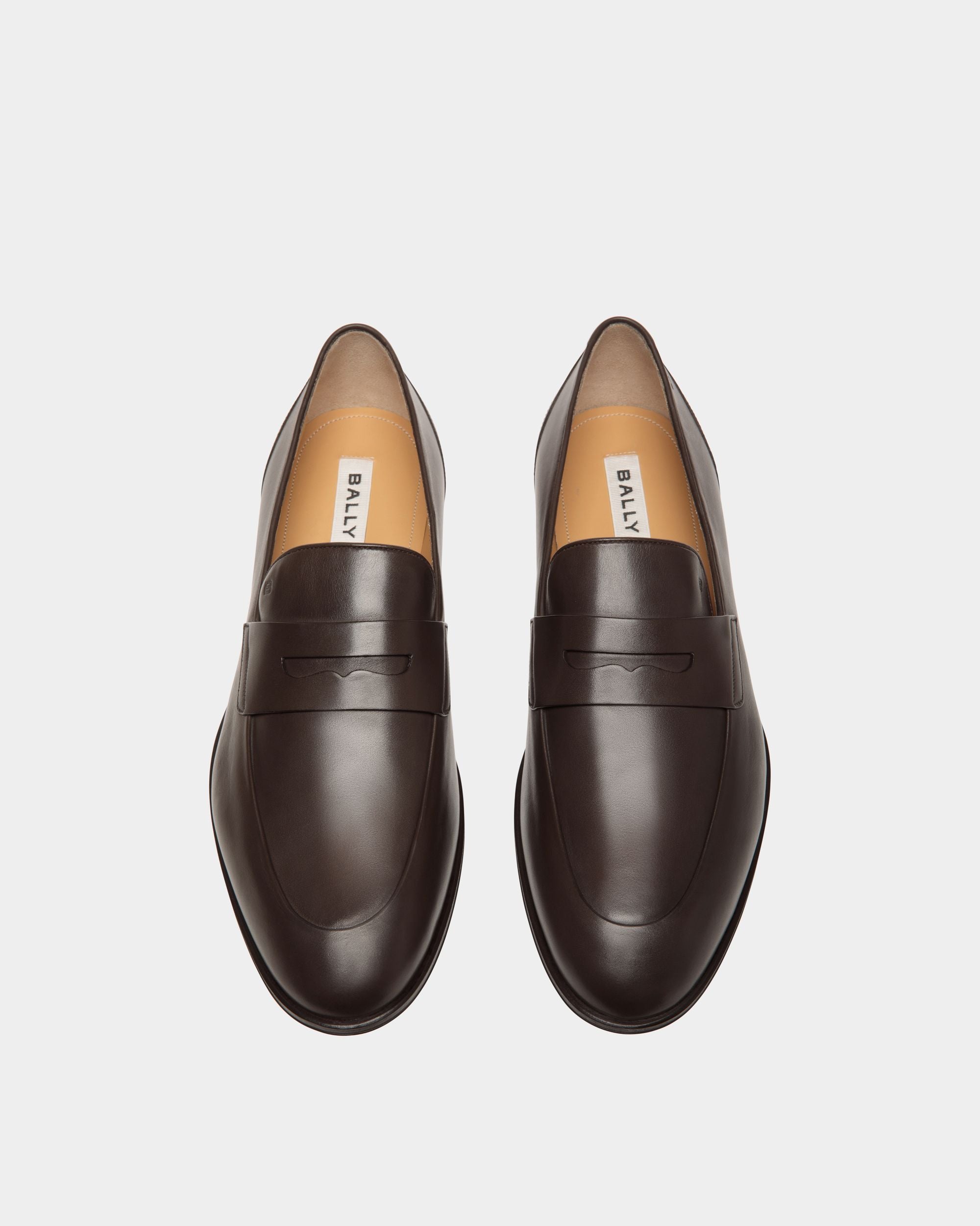 Westminster Loafer in Ebano Leather - Hombre - Bally - 04