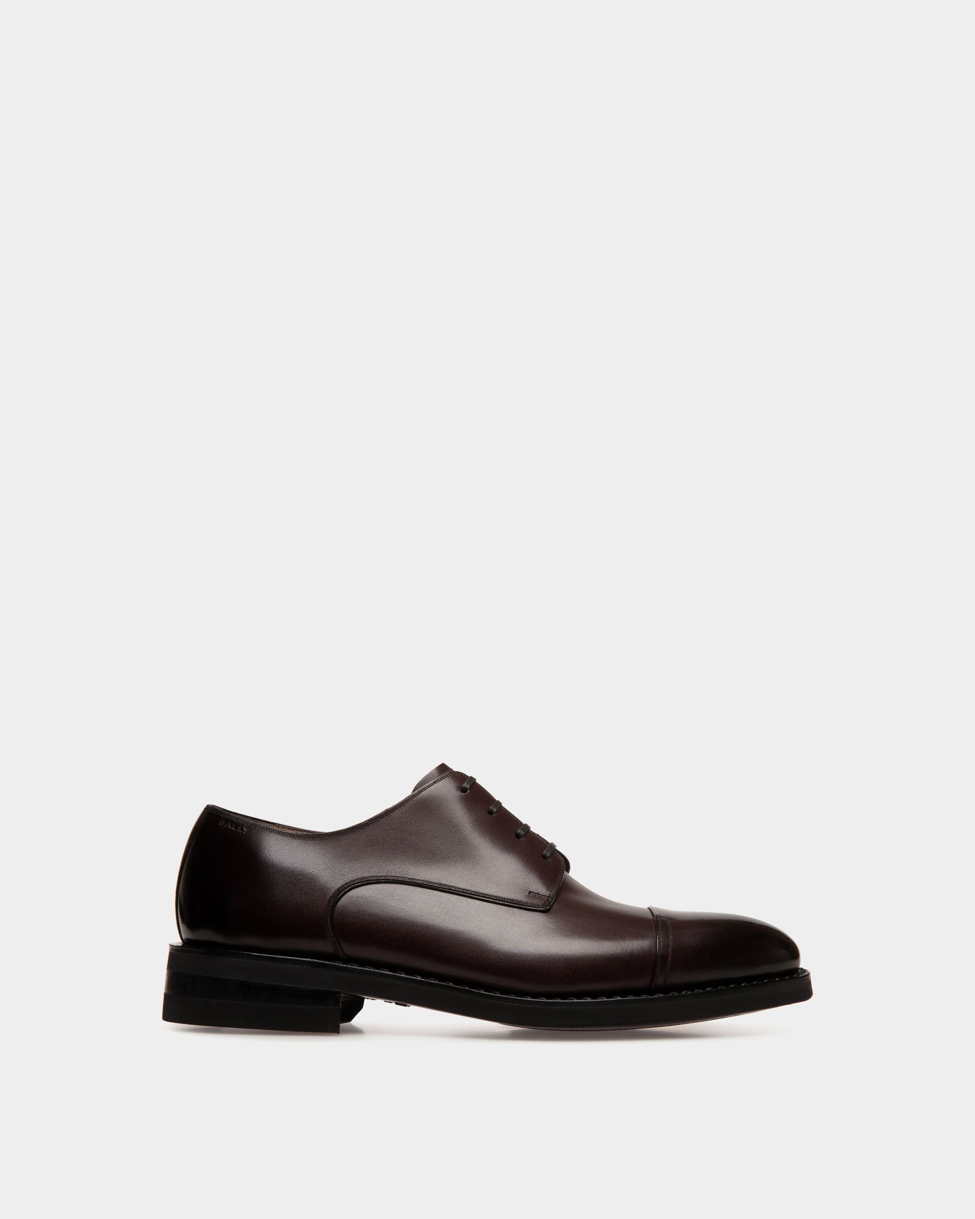 Scribe Un Derby in Deep Burgundy Leather - Hombre - Bally - 01