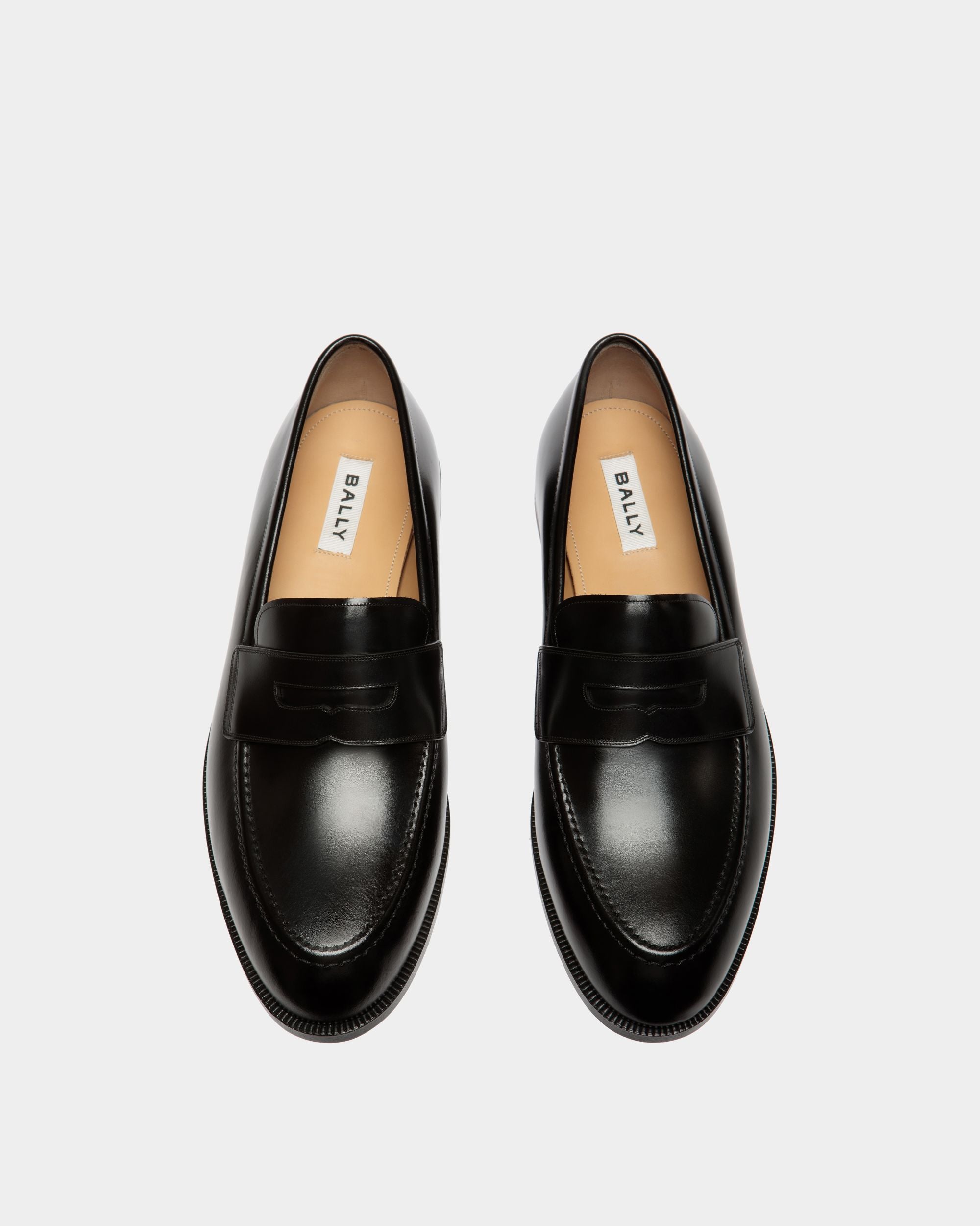 Carl Loafer in Black Leather - Hombre - Bally - 04