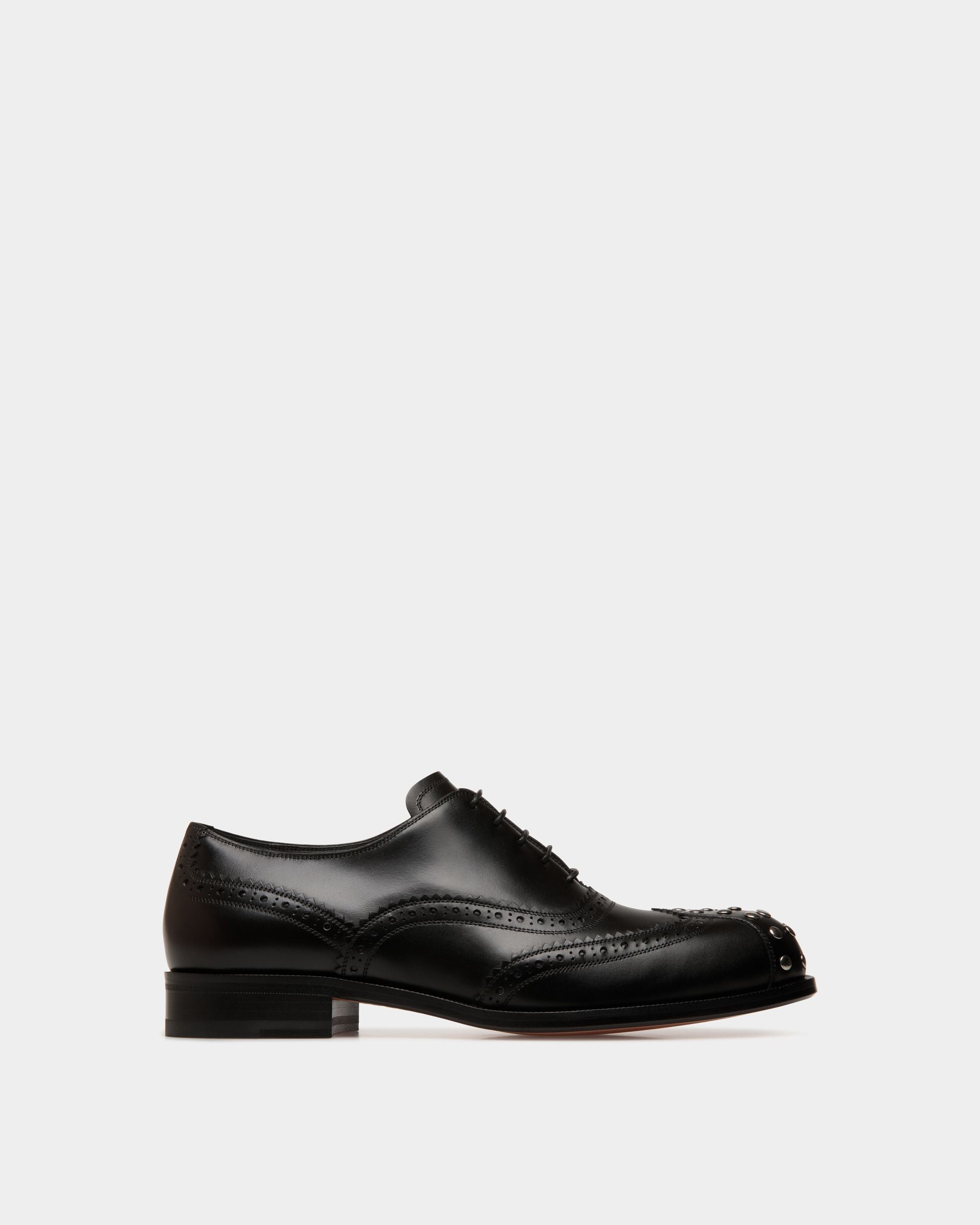 Spiegel Oxford in Black Leather - Men's - Bally - 01