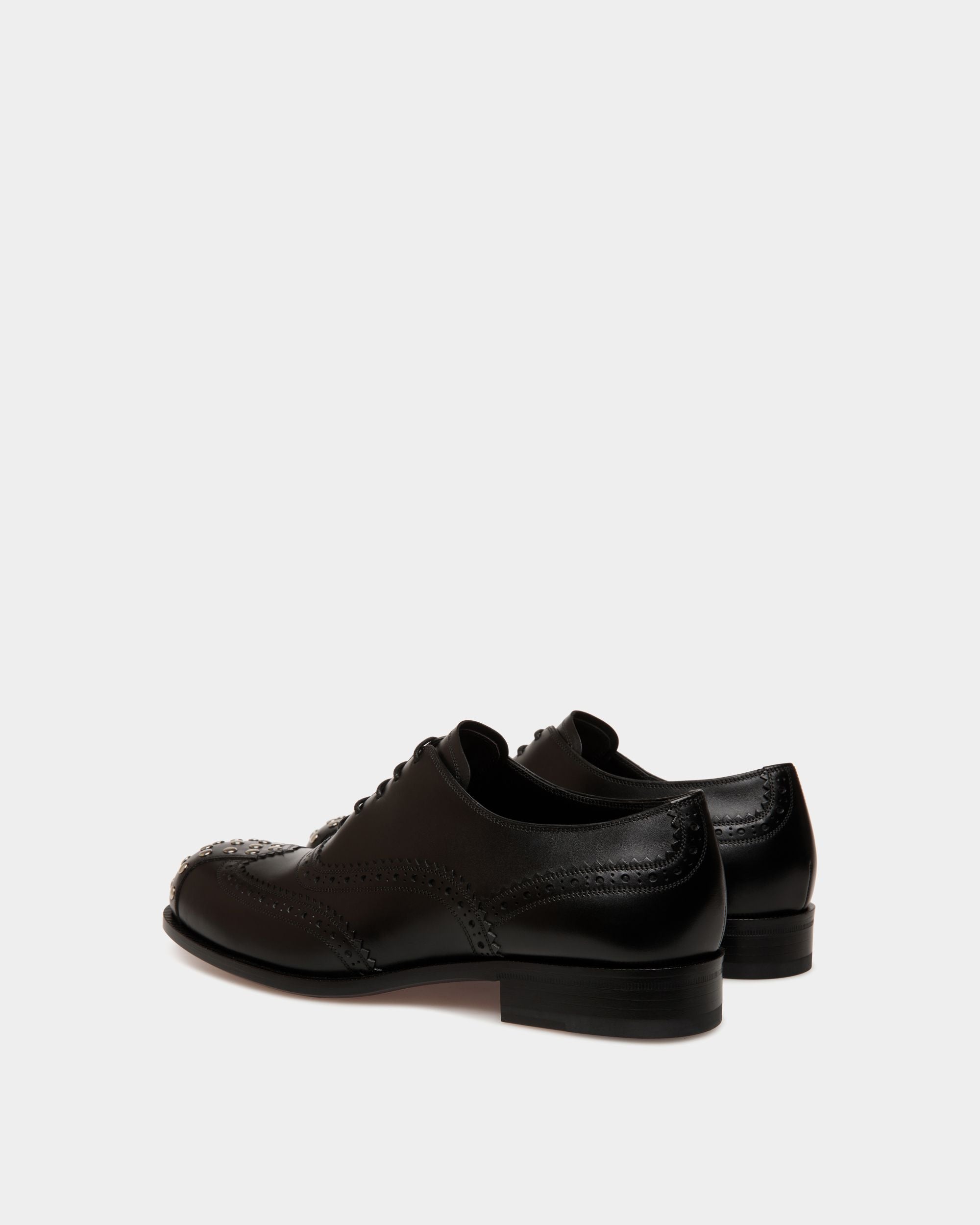 Spiegel Oxford in Black Leather - Men's - Bally - 04