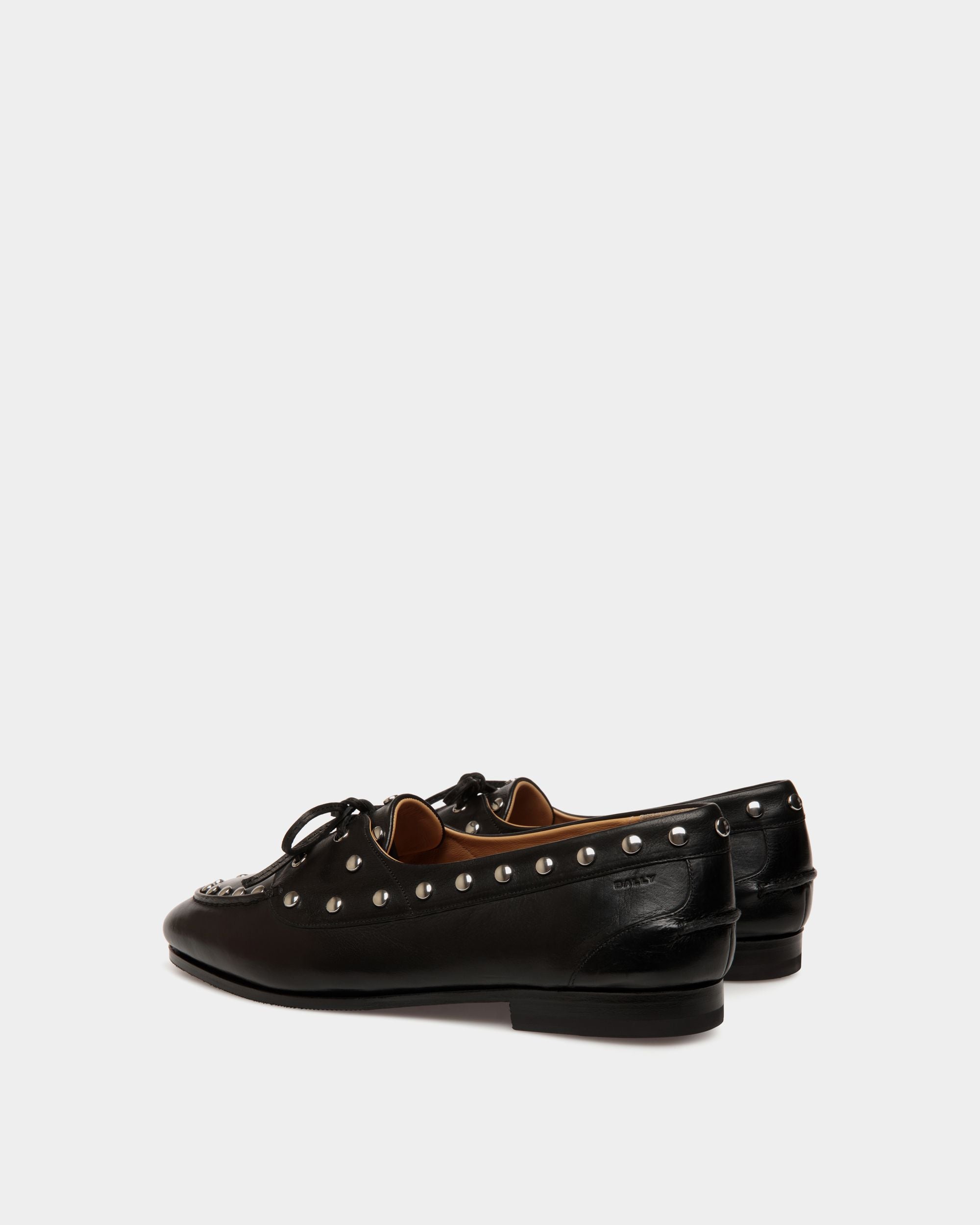 Plume Loafer in Black Leather - Men's - Bally - 03
