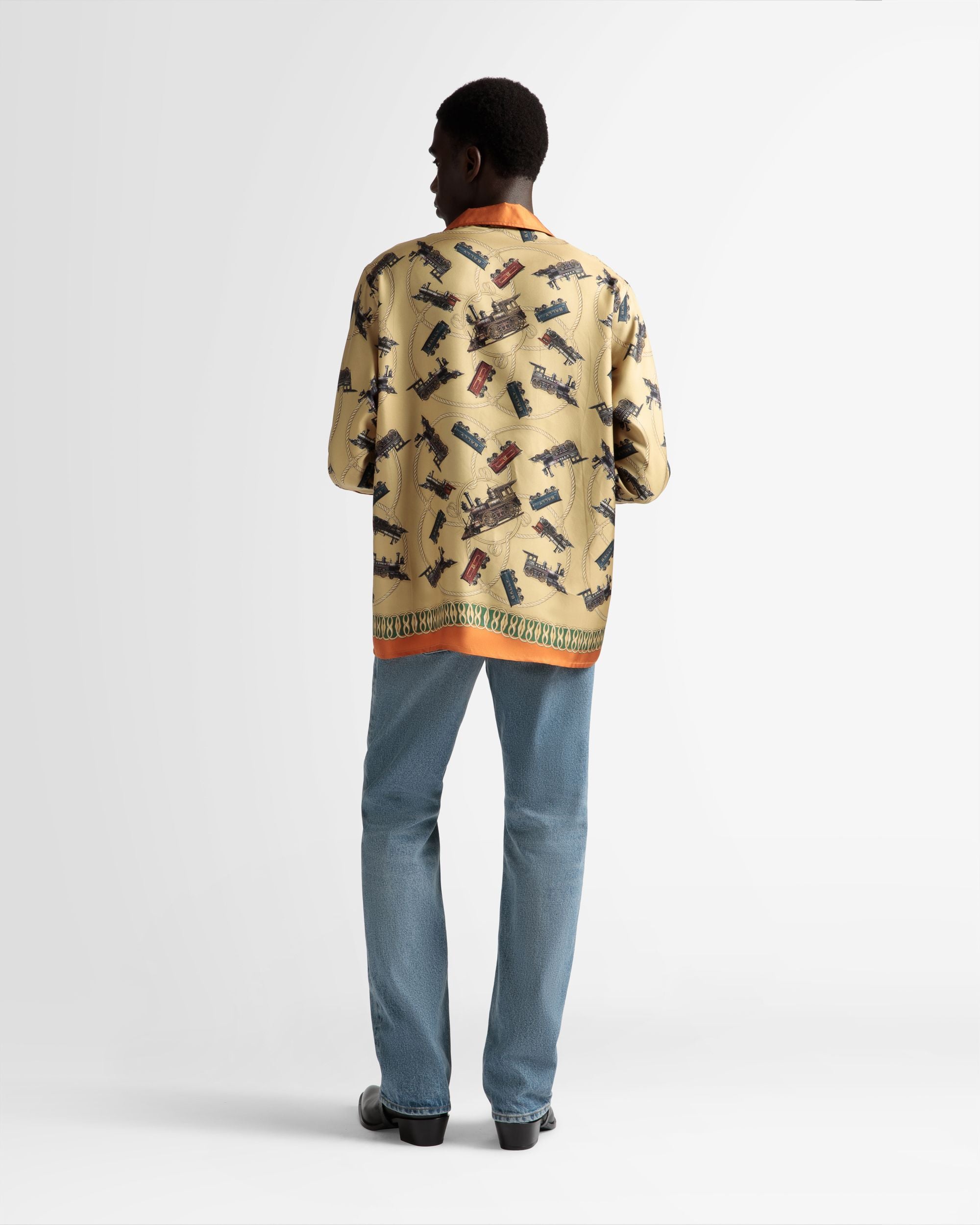 Shirt In Multicolor Silk - Men's - Bally - 06