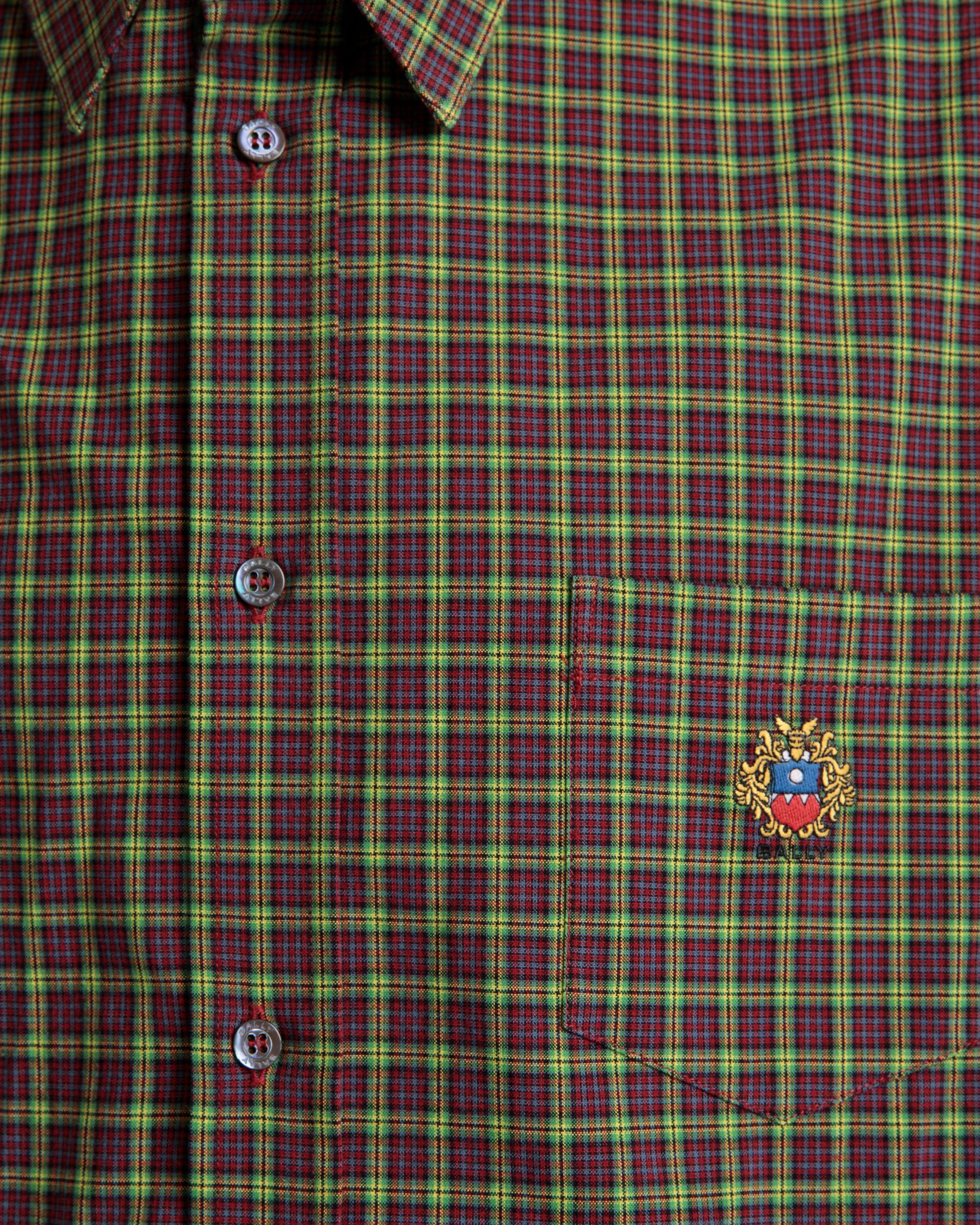 Long Sleeve Shirt With Check Pattern In Multicolor Cotton - Men's - Bally - 04