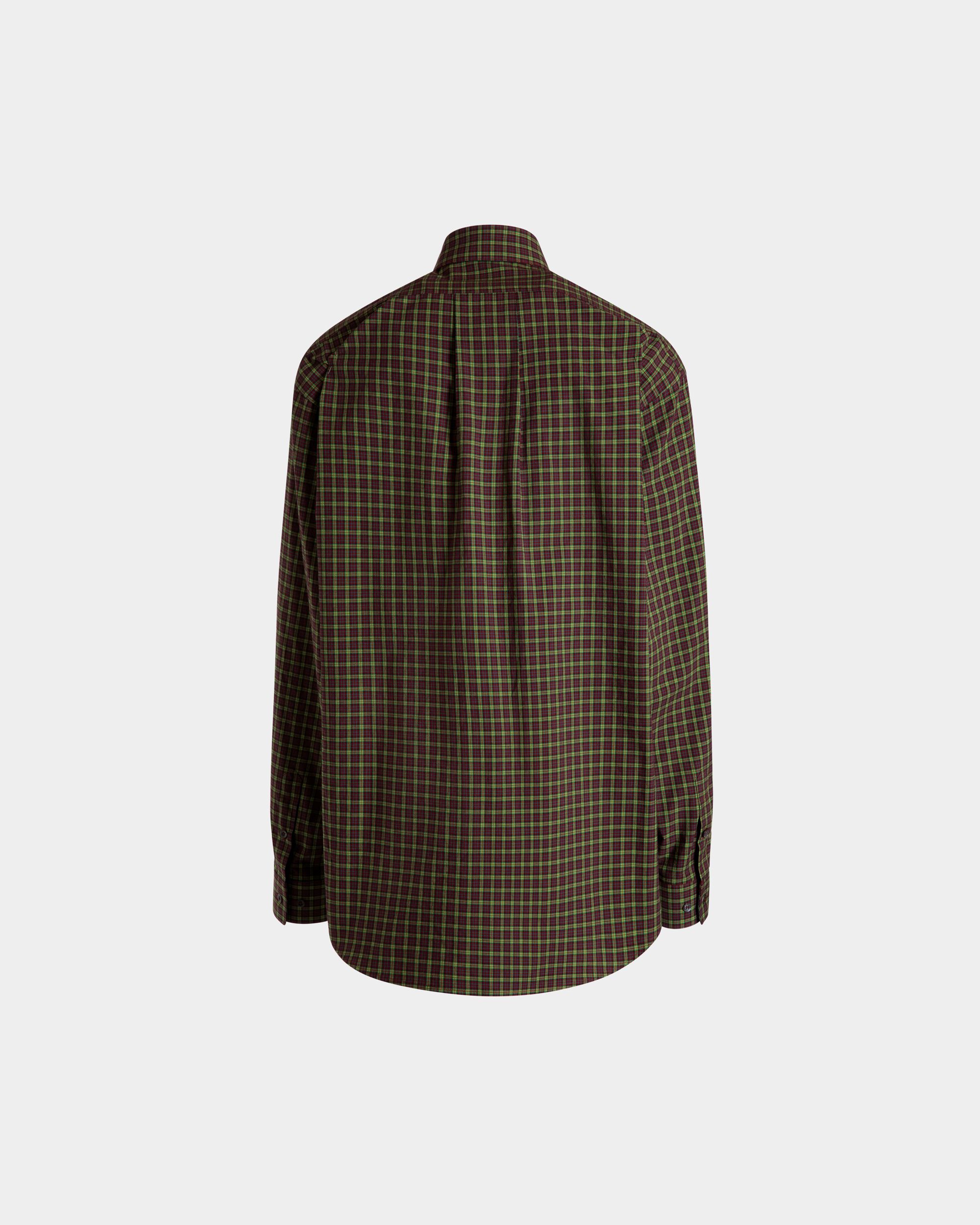 Long Sleeve Shirt With Check Pattern In Multicolor Cotton - Men's - Bally - 08