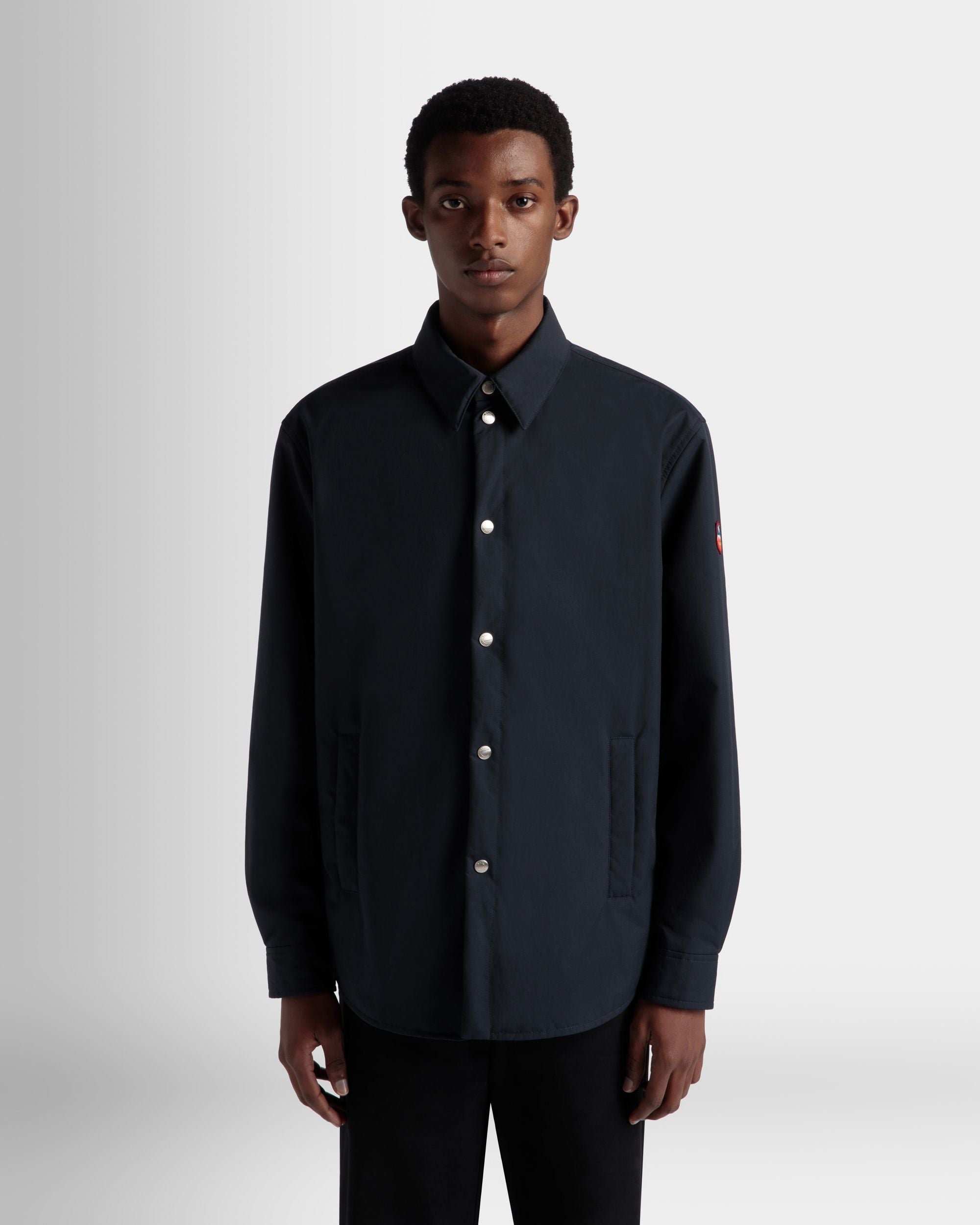 Sobrecamisa Acolchada De Nailon Navy Blue - Hombre - Bally - 03