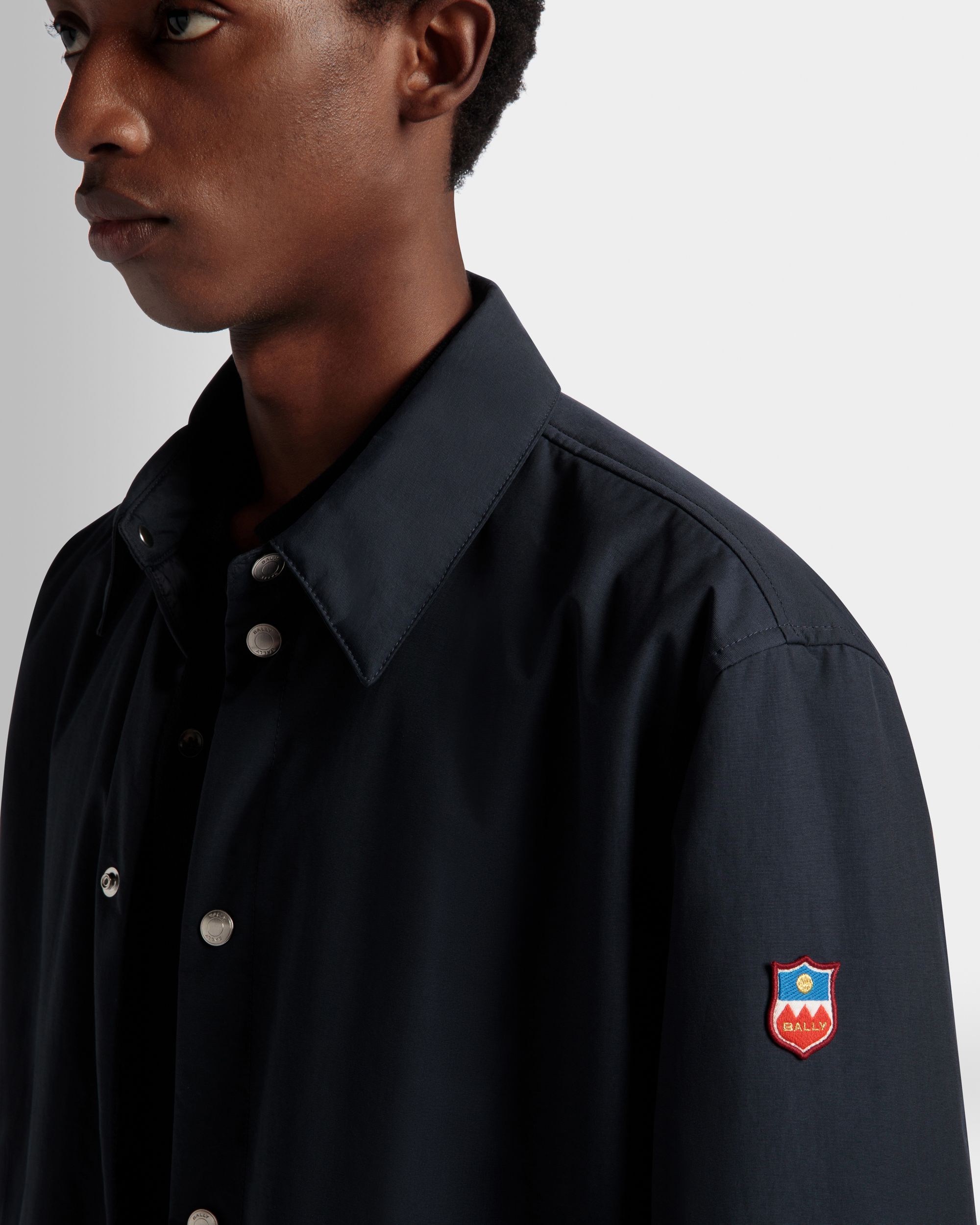 Sobrecamisa Acolchada De Nailon Navy Blue - Hombre - Bally - 04