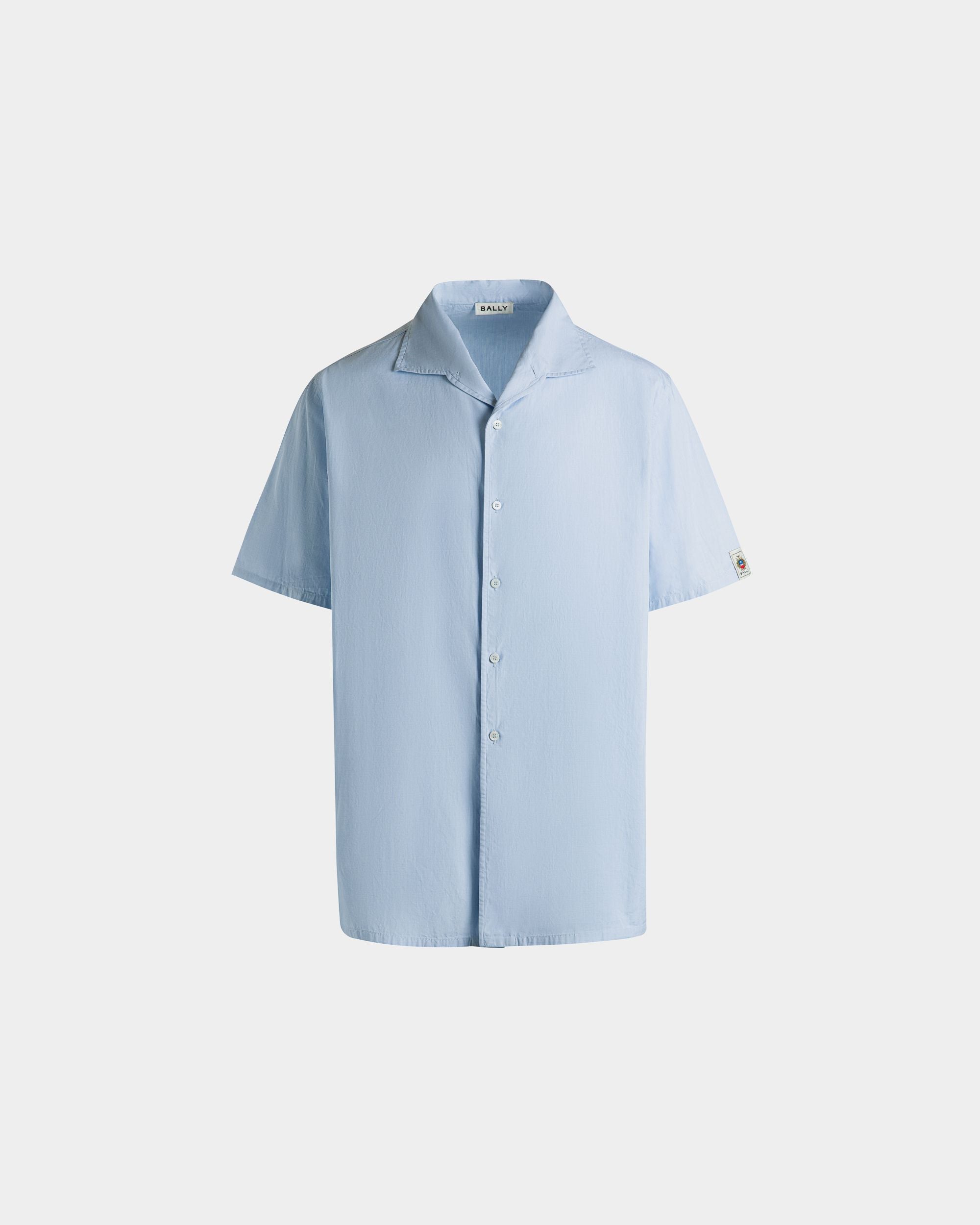 Shirt In Light Blue Cotton - Men's - Bally - 01