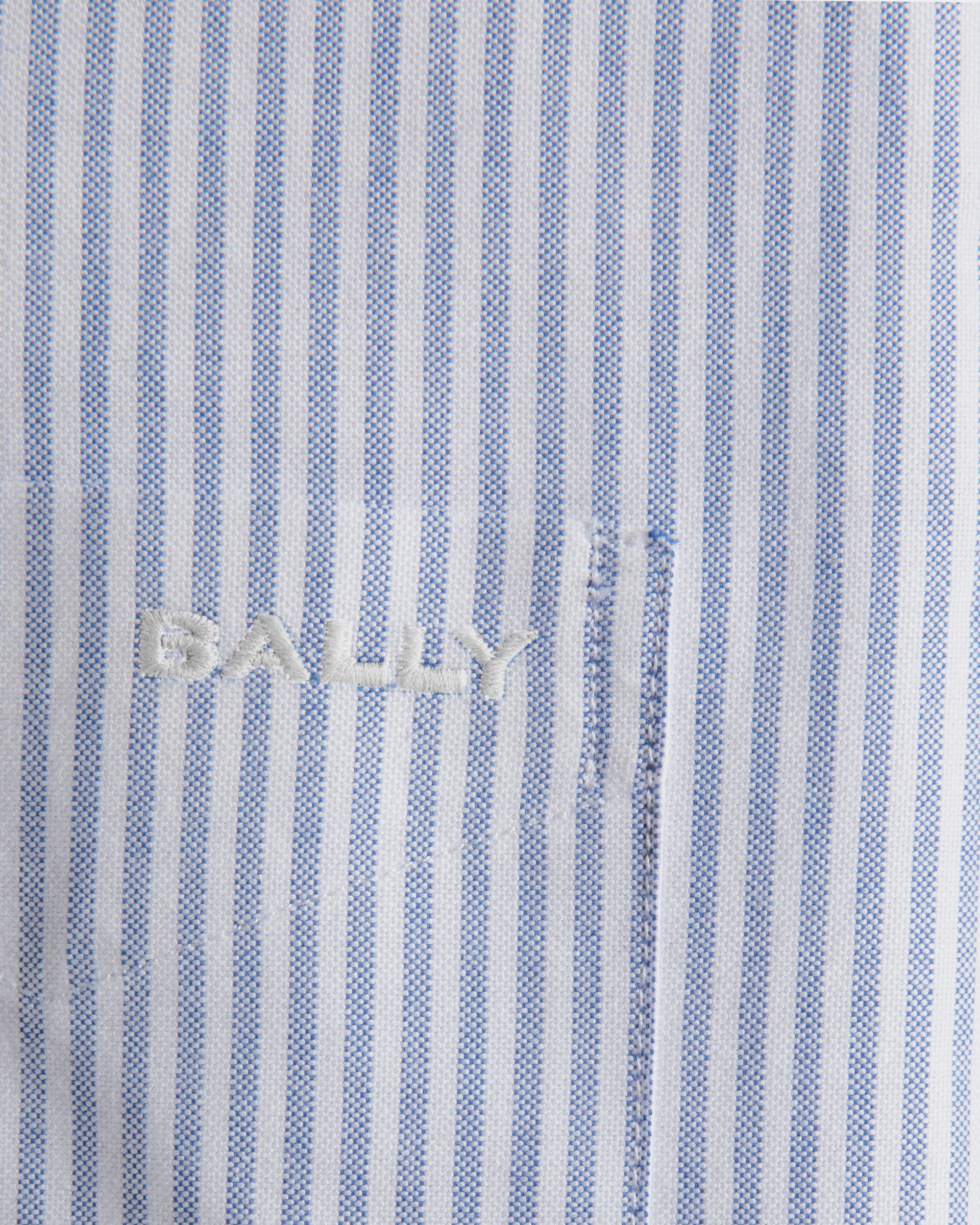 Camisa De Manga Larga Regular De Algodón Light Blue - Hombre - Bally - 02