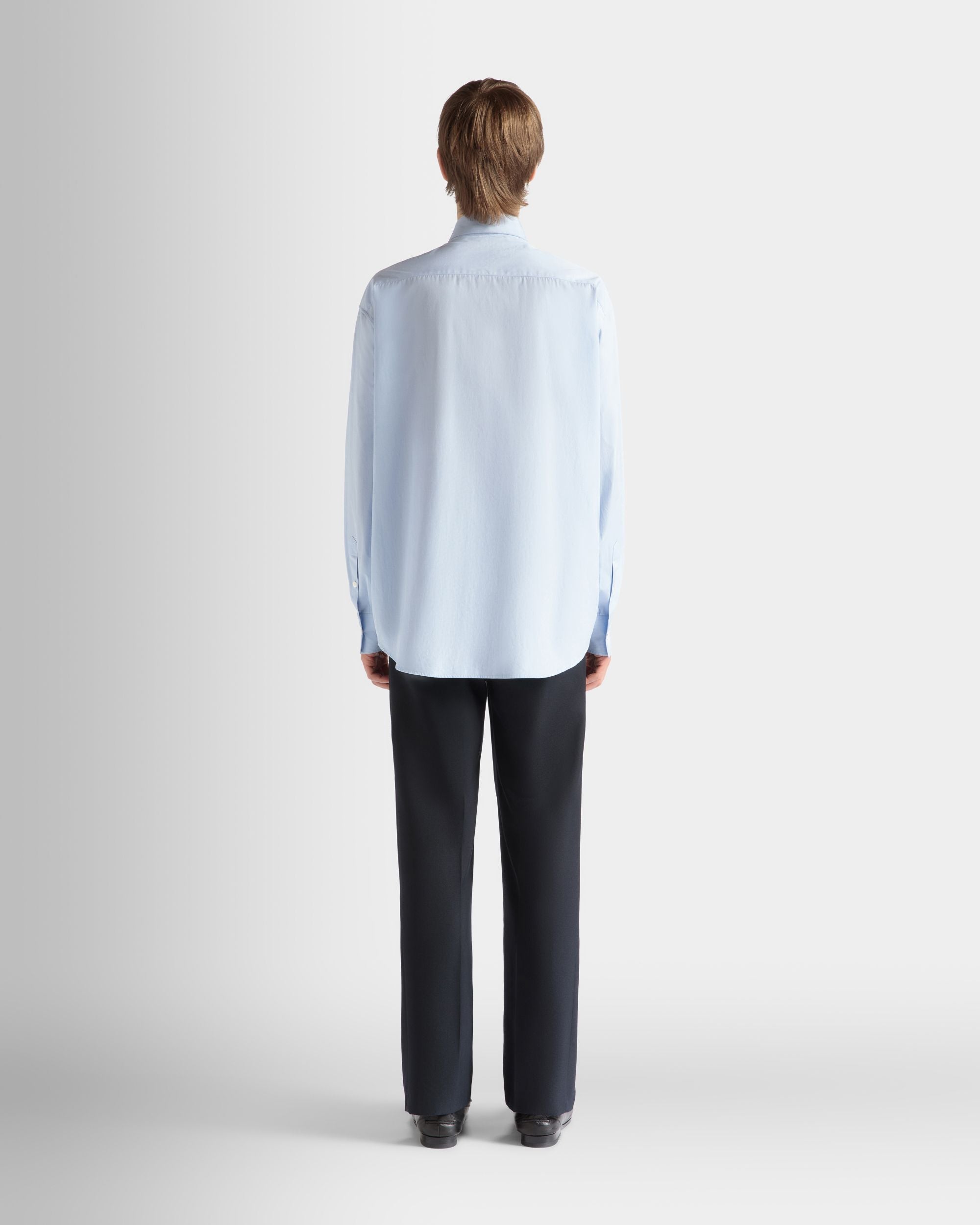 Shirt in Light Blue Cotton - Men's - Bally - 06