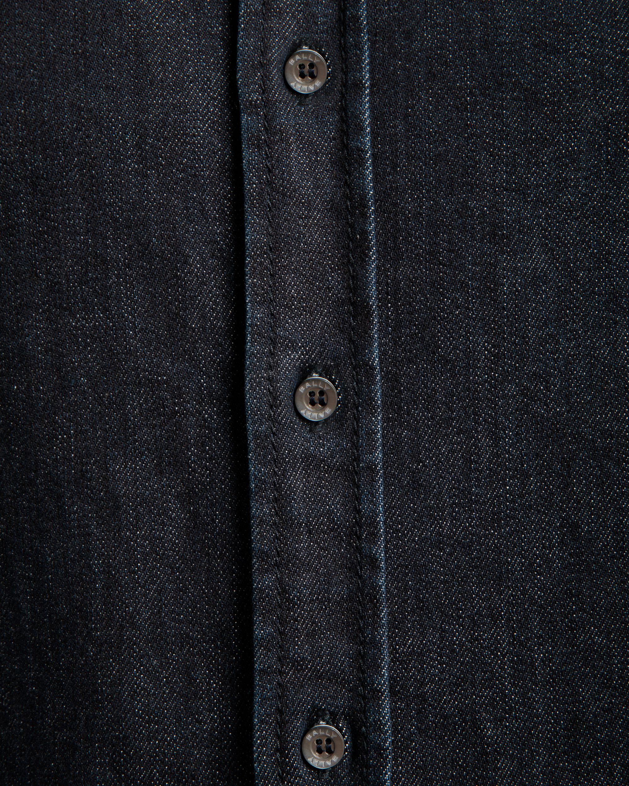 Camisa De Manga Larga Adrien Brody Travel Collection De Mezcla De Algodón Navy Blue - Hombre - Bally - 06