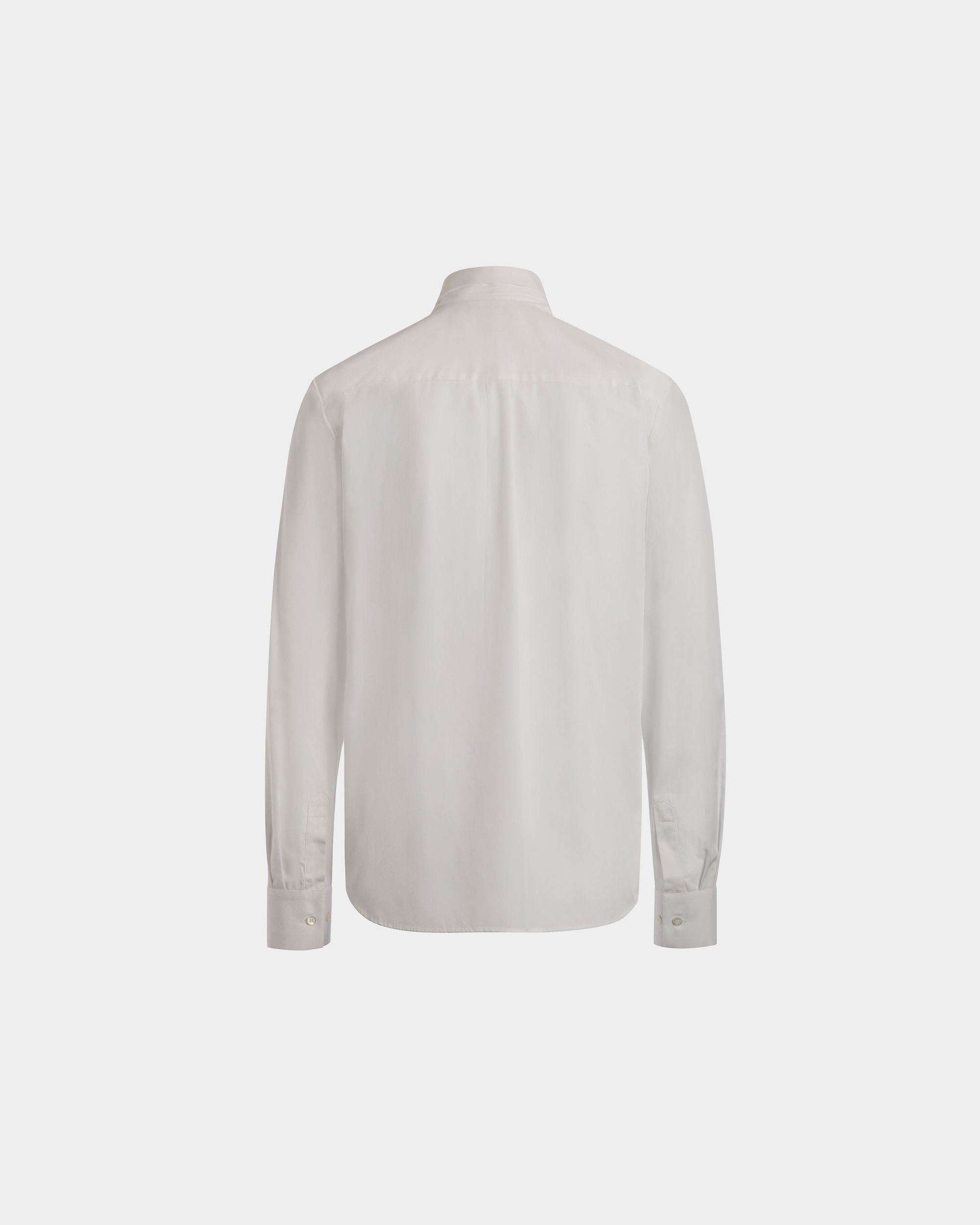 Camisa De Manga Larga De Algodón Blanco - Hombre - Bally - 06