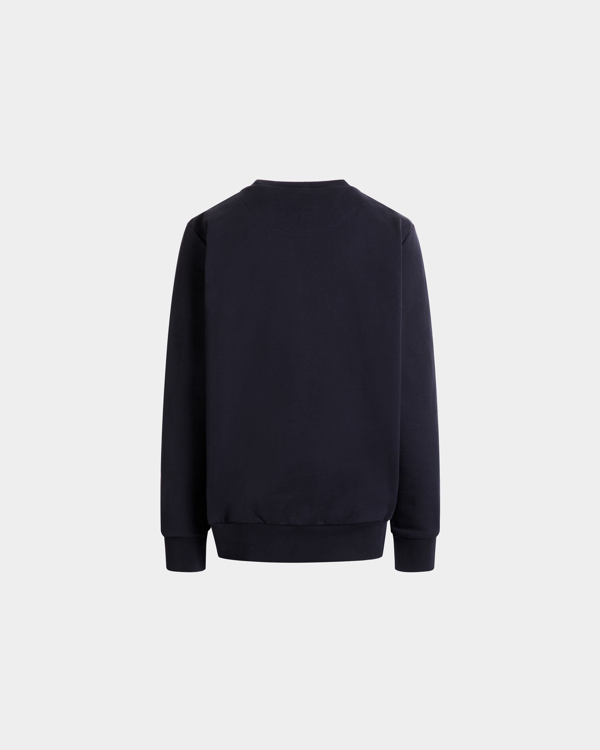 Sudadera De Cuello Redondo De Algodón Navy Blue - Hombre - Bally - 07