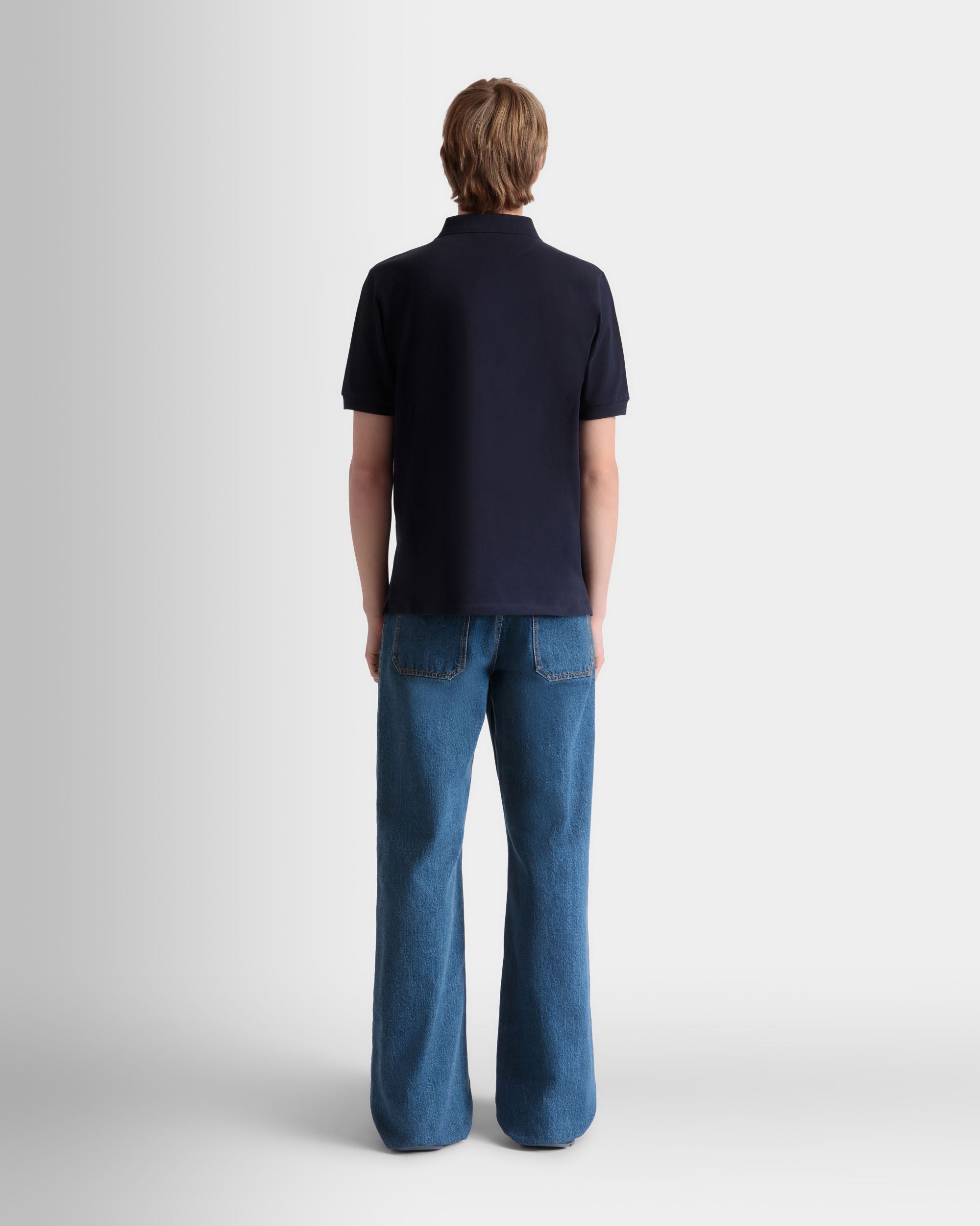 Polo De Algodón Navy Blue - Hombre - Bally - 06