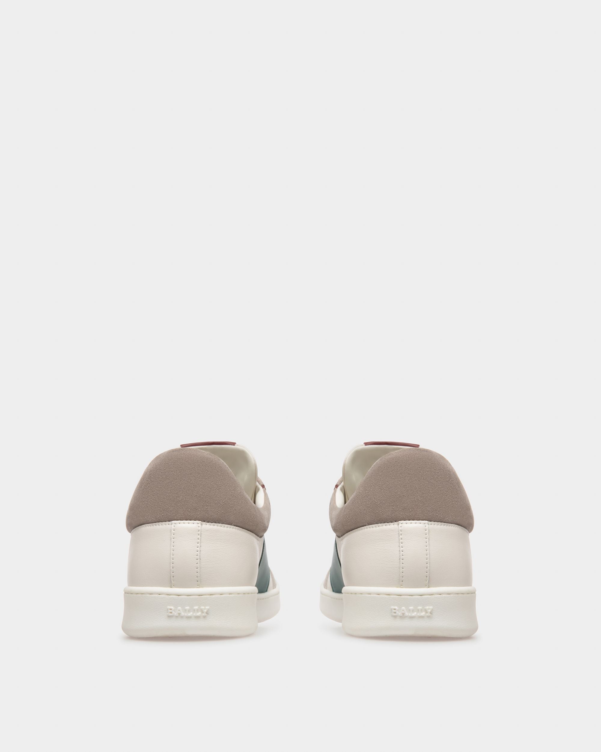 Wallys Zapatillas En Cuero Y Ante De Color Blanco Y Gris - Hombre - Bally - 04