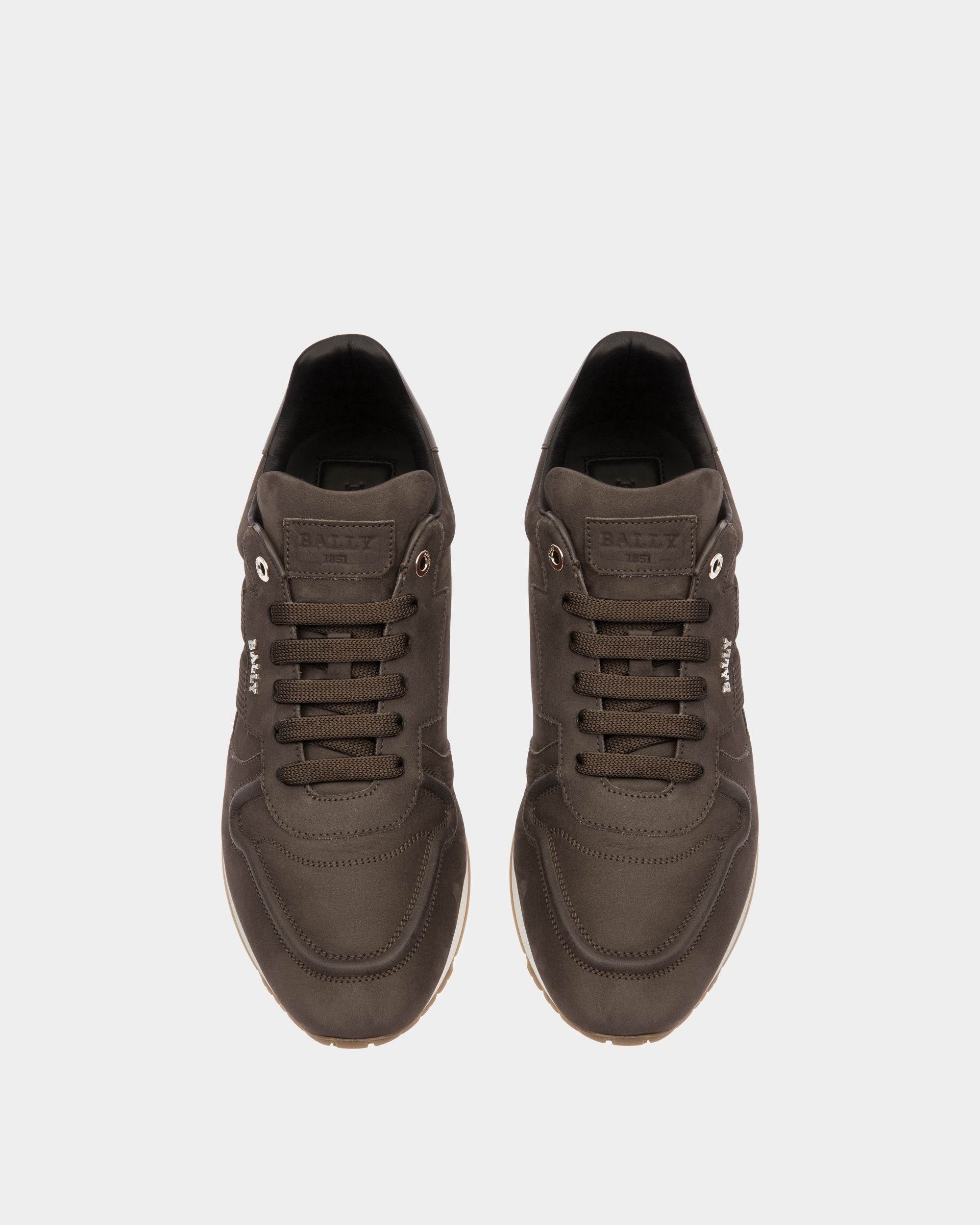 Asper Zapatillas De Piel En Color Verde Militar - Hombre - Bally - 02