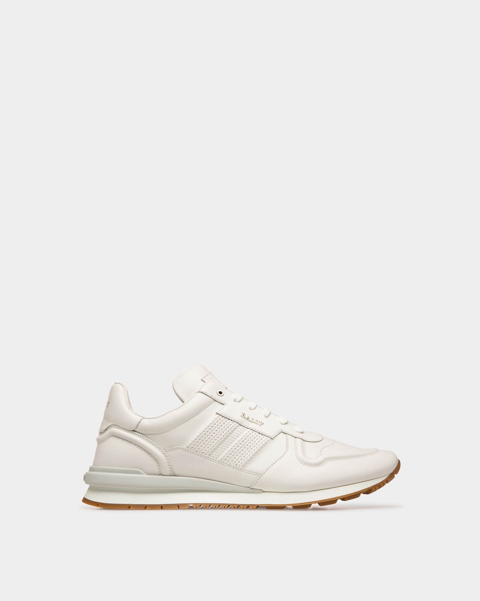 Asper De Piel Y Tela En Blanco - Hombre - Bally - 01