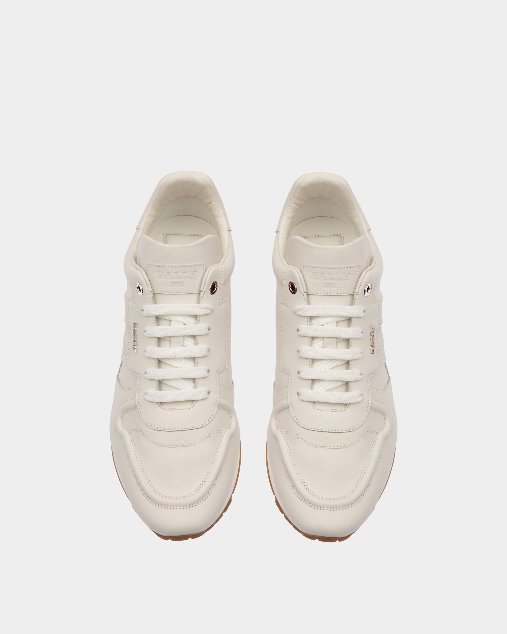 Asper De Piel Y Tela En Blanco - Hombre - Bally - 02