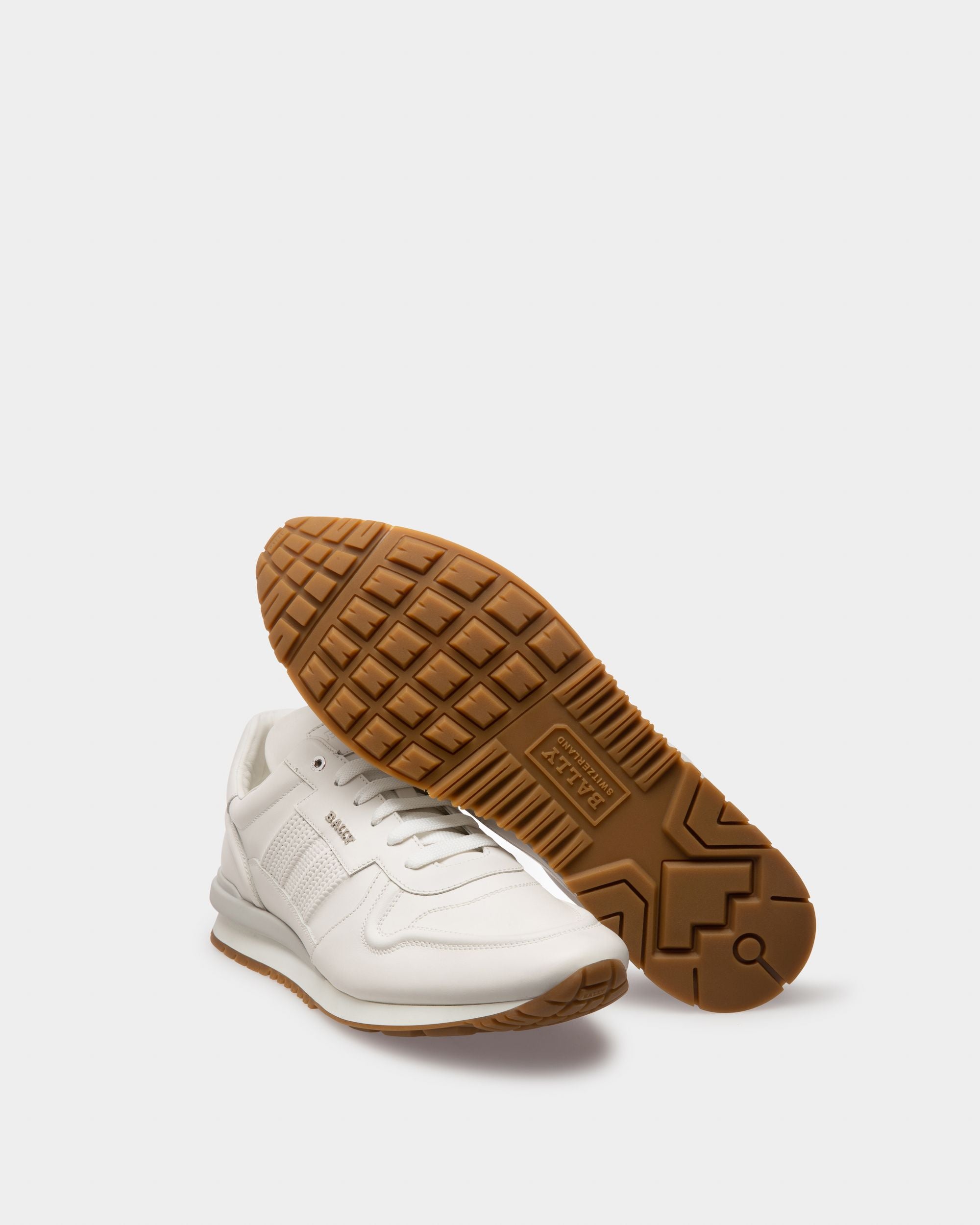 Asper De Piel Y Tela En Blanco - Hombre - Bally - 04