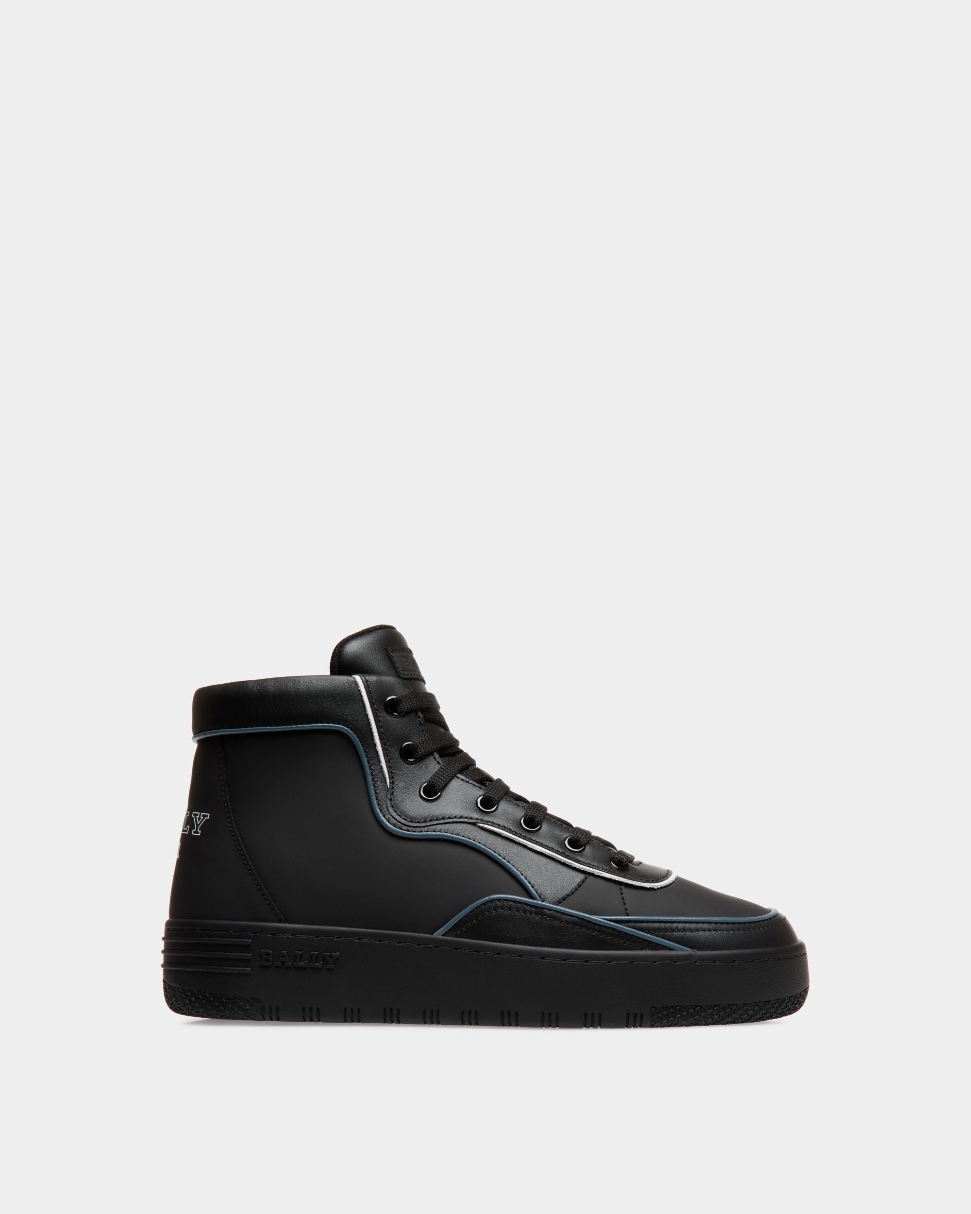 Sneaker In Black  Leather - Men's - Bally - 01