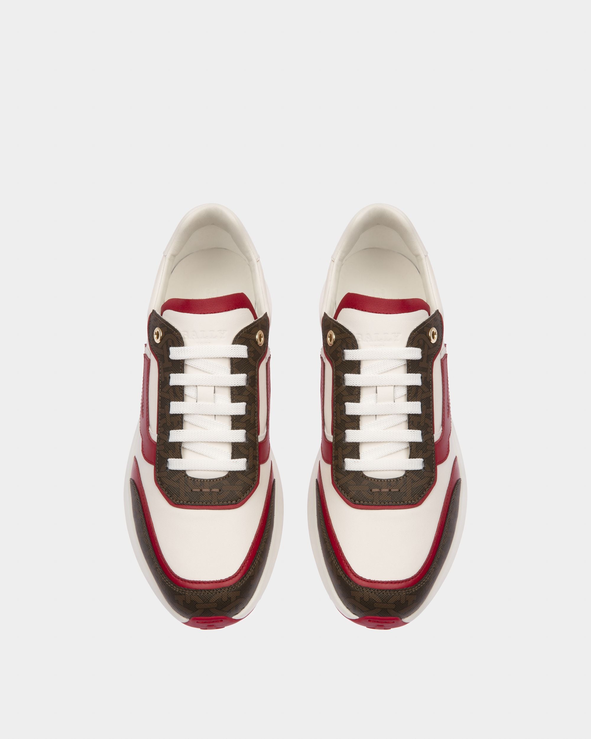 Demmy Zapatillas En Mezcla De Piel Y Algodón De Color Rojo - Hombre - Bally - 02