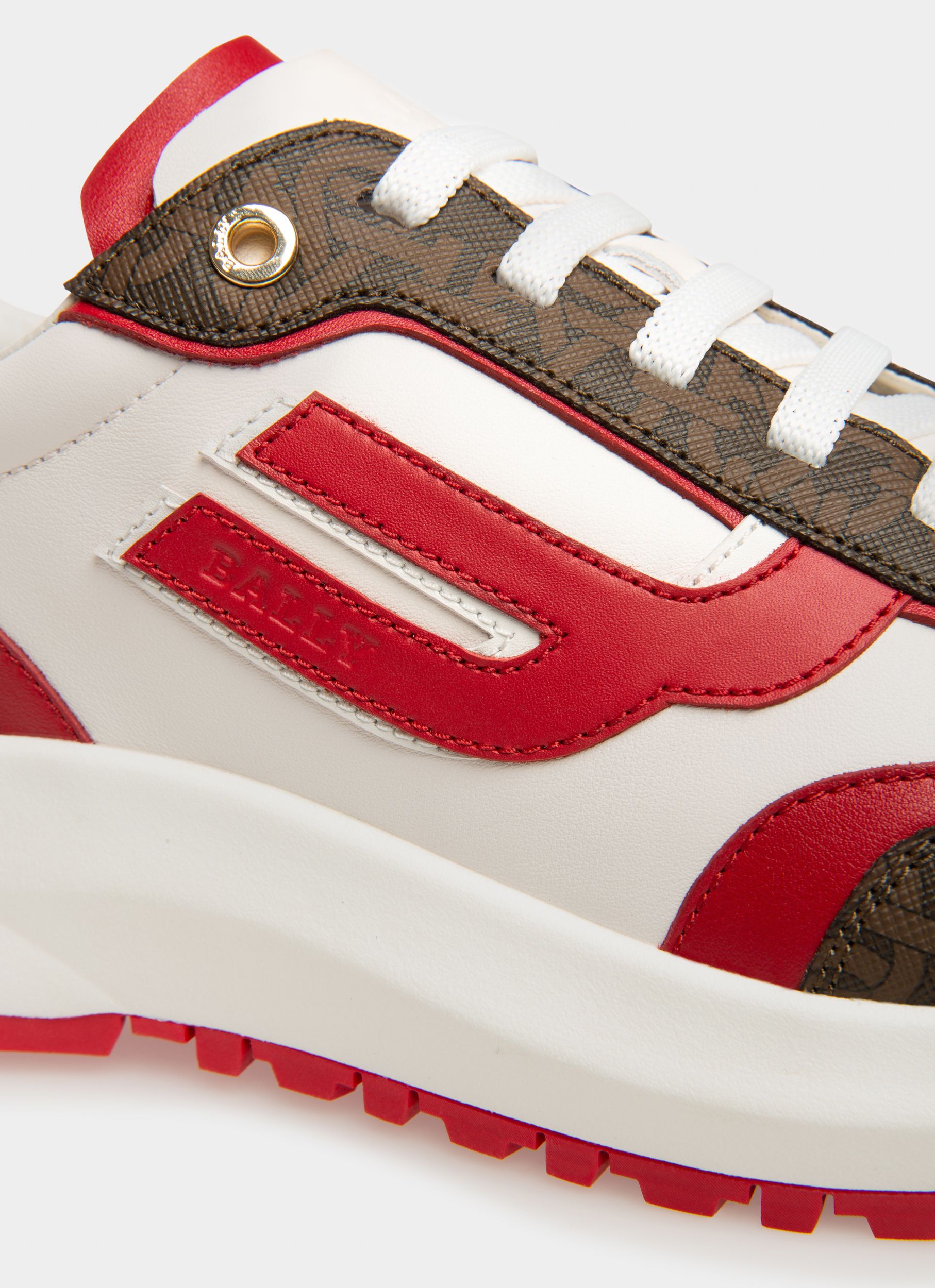 Demmy Zapatillas En Mezcla De Piel Y Algodón De Color Rojo - Hombre - Bally - 07