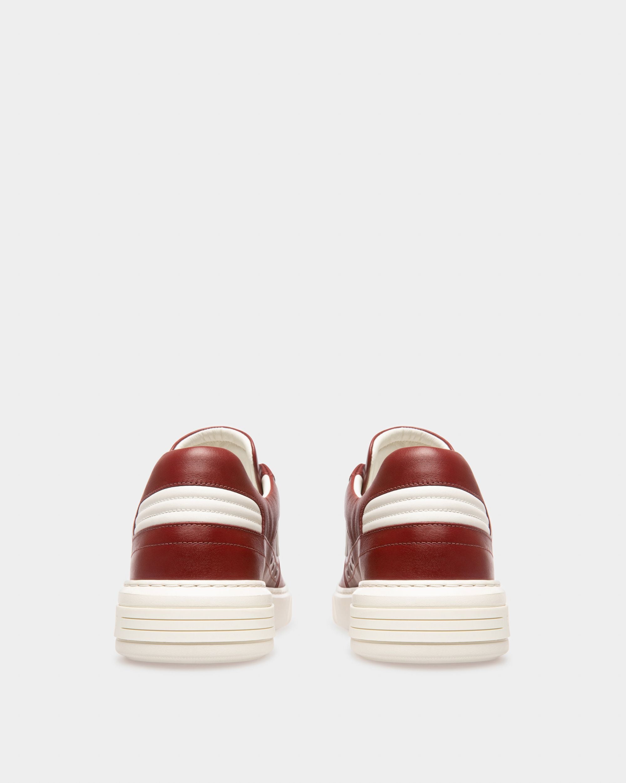 Triumph Sneakers In Heritage Red And White Leather - Men's - Bally - 03
