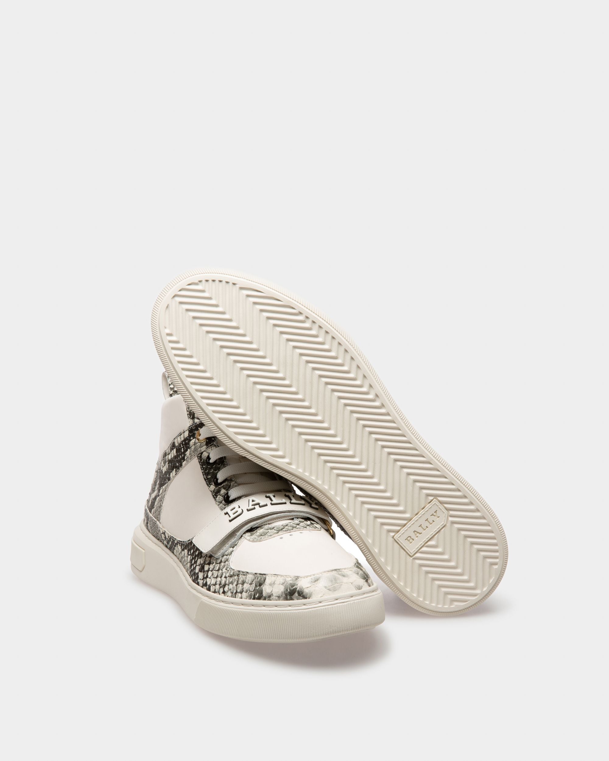 Merryk Zapatillas Deportivas De Cuero De Color Blanco - Hombre - Bally - 05