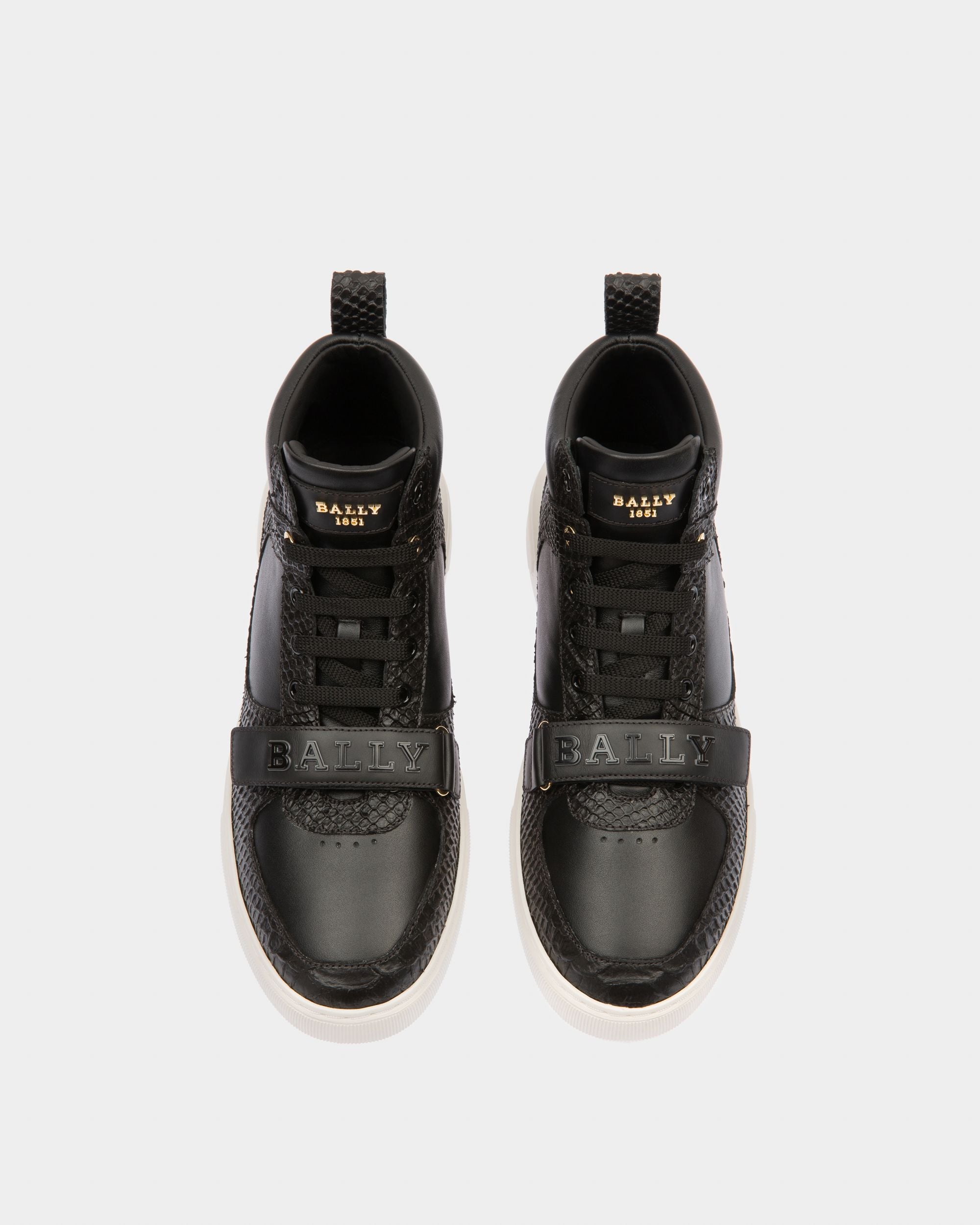 Merryk Zapatillas De Piel En Negro - Hombre - Bally - 02