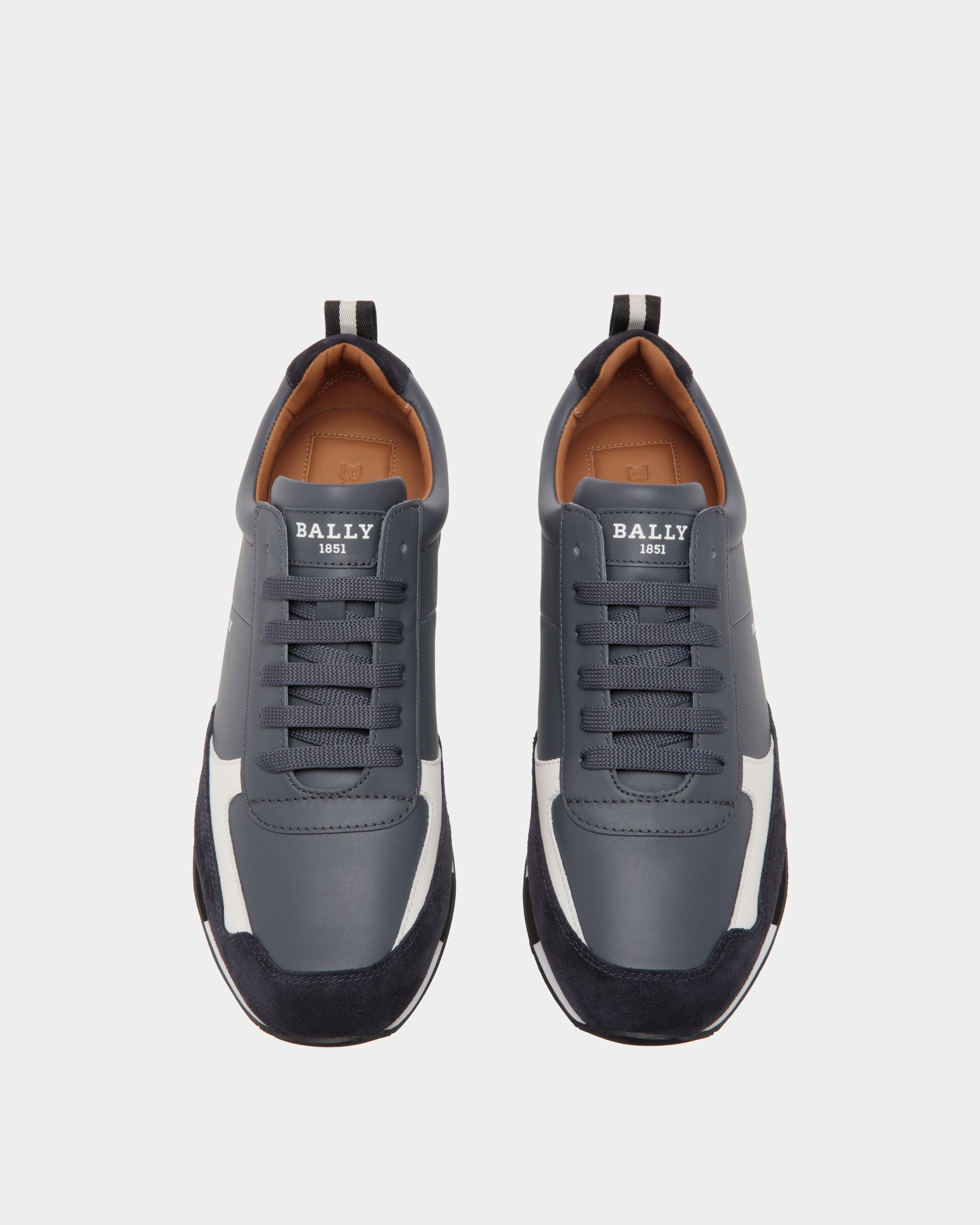 Sneaker In Grey Leather - Men's - Bally - 04
