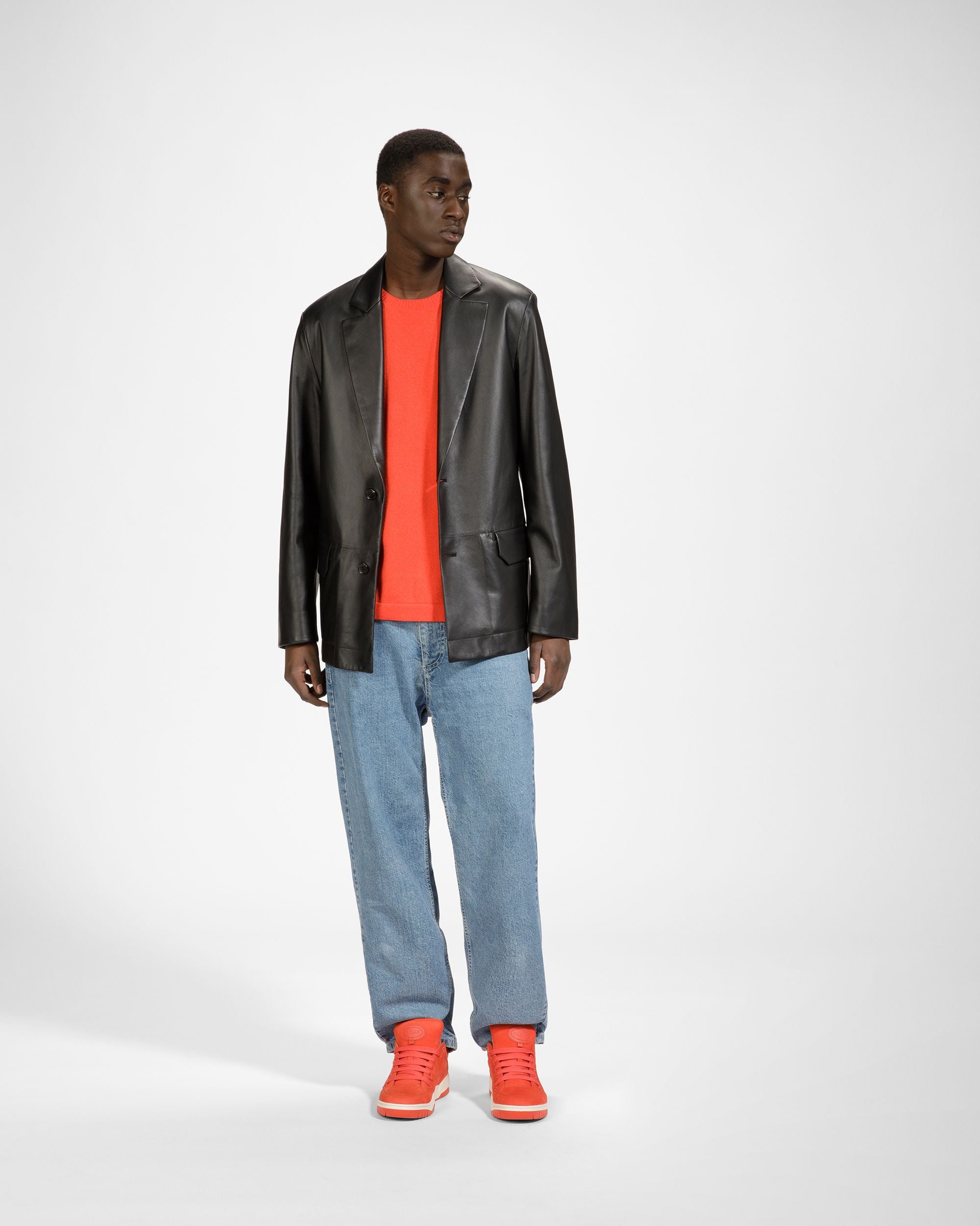 Kiro Zapatillas De Piel En Naranja - Hombre - Bally - 03