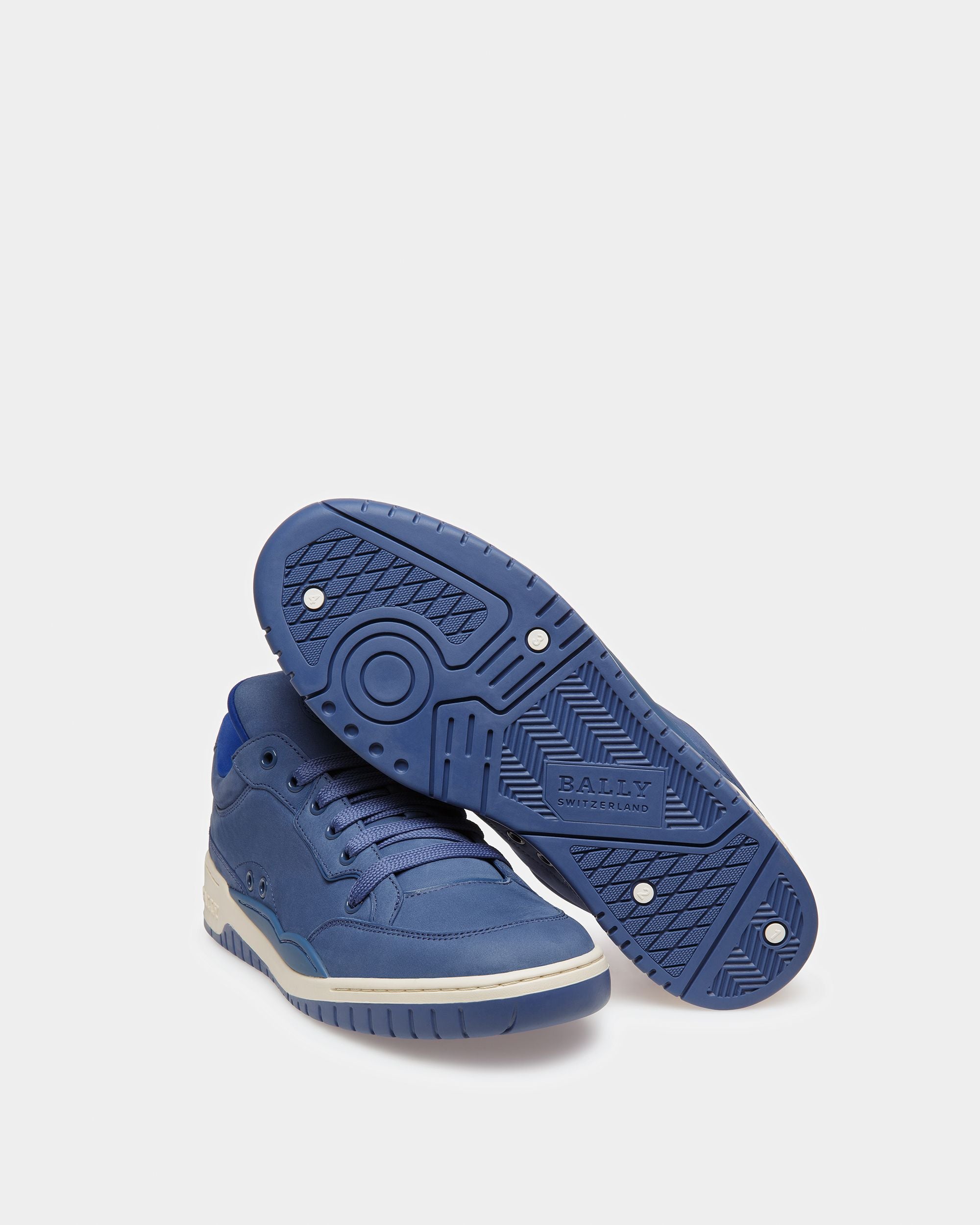 Kiro Zapatillas De Piel En Azul Neón - Hombre - Bally - 05