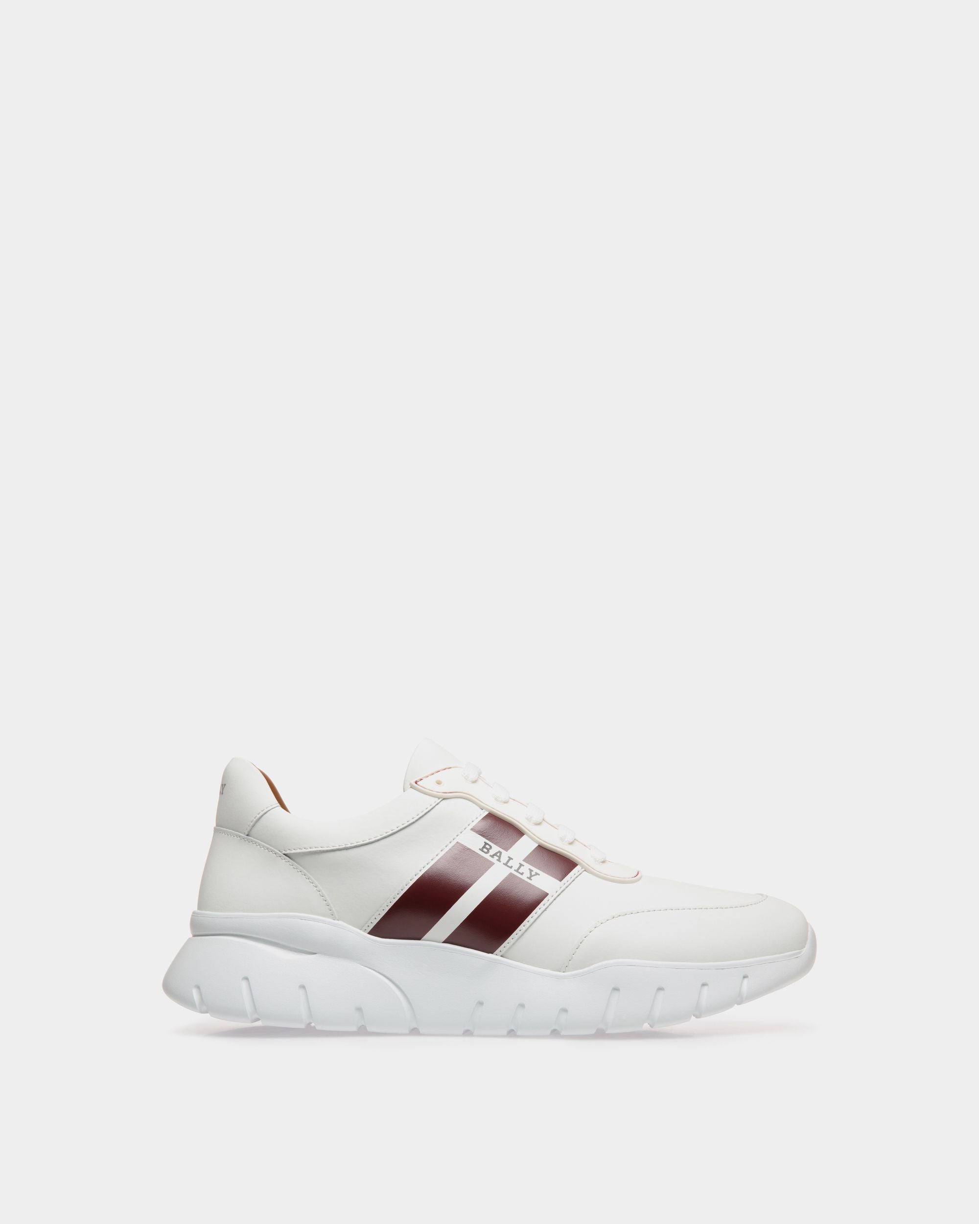 Sneaker In White  Leather - Men's - Bally - 01