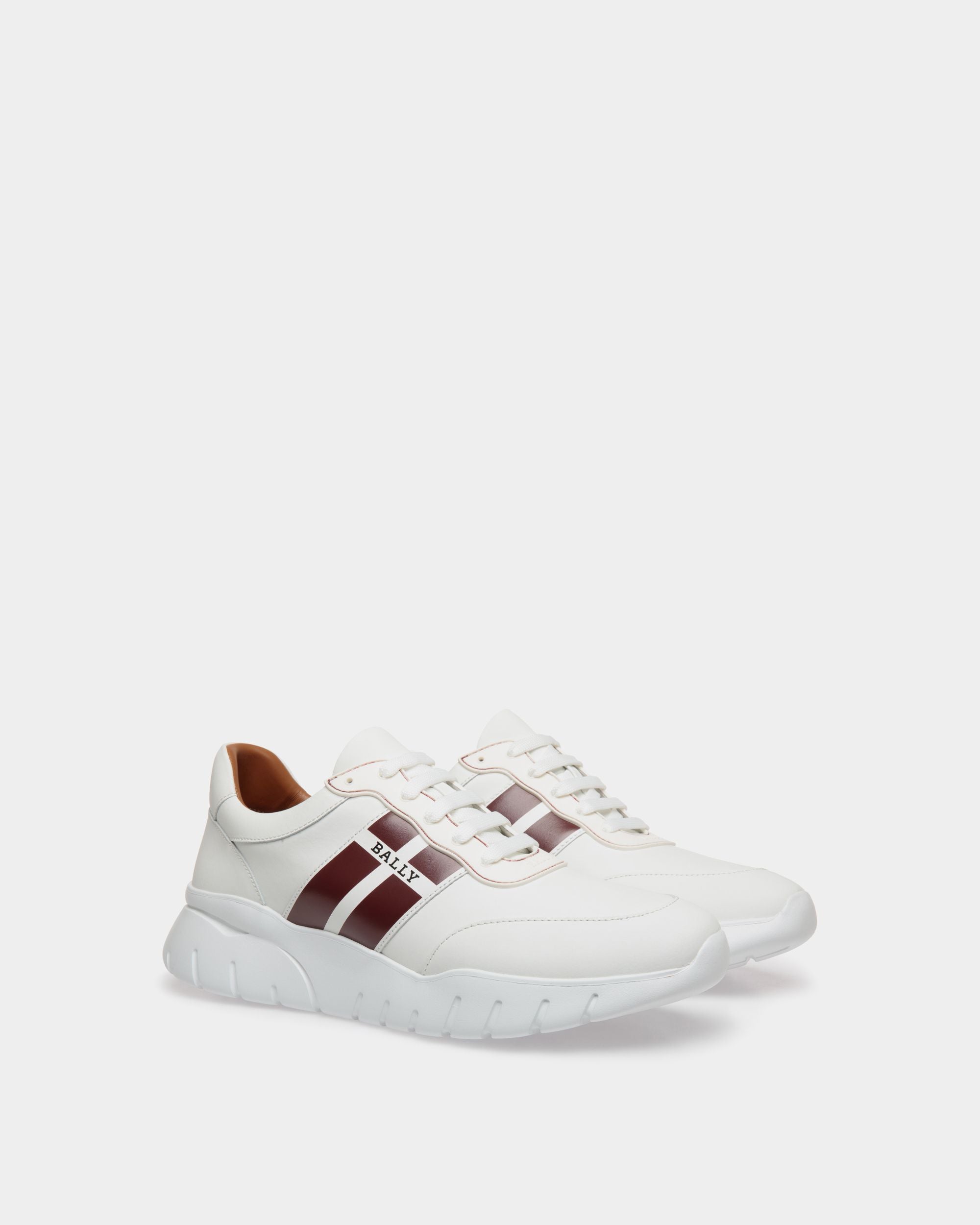 Sneaker In White  Leather - Men's - Bally - 02