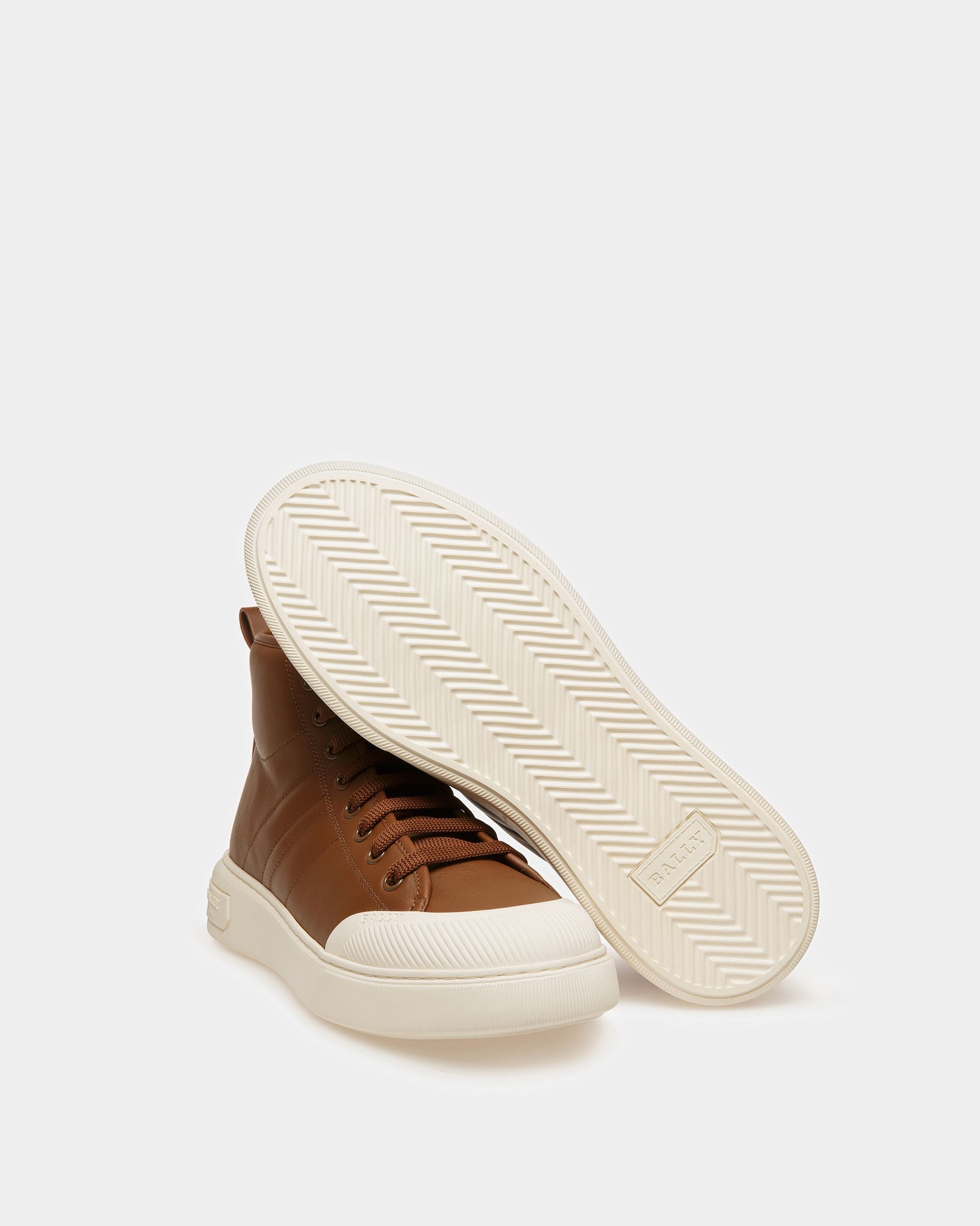 Maren Zapatillas De Piel En Marrón - Hombre - Bally - 05