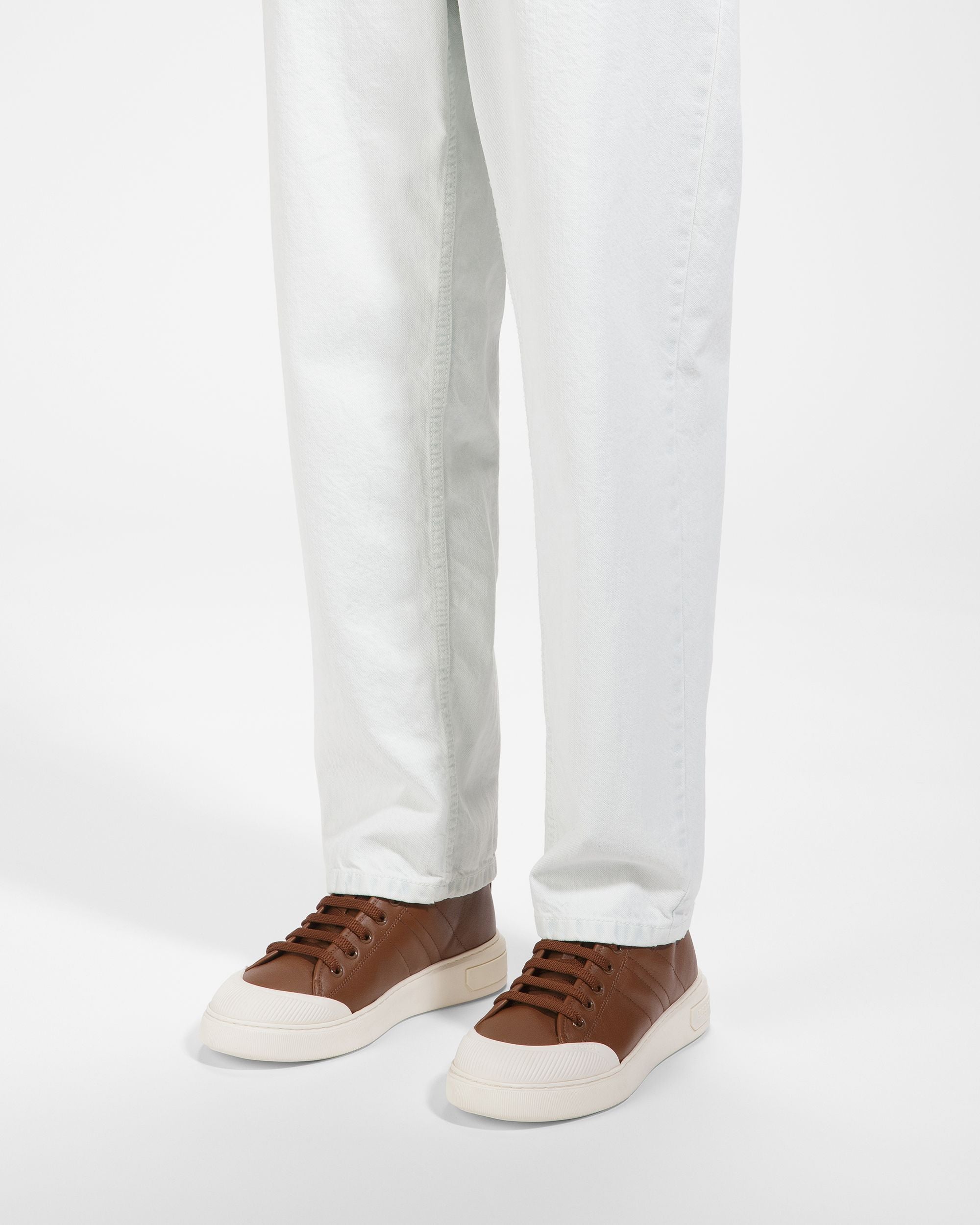 Maren Zapatillas De Piel En Marrón - Hombre - Bally - 07