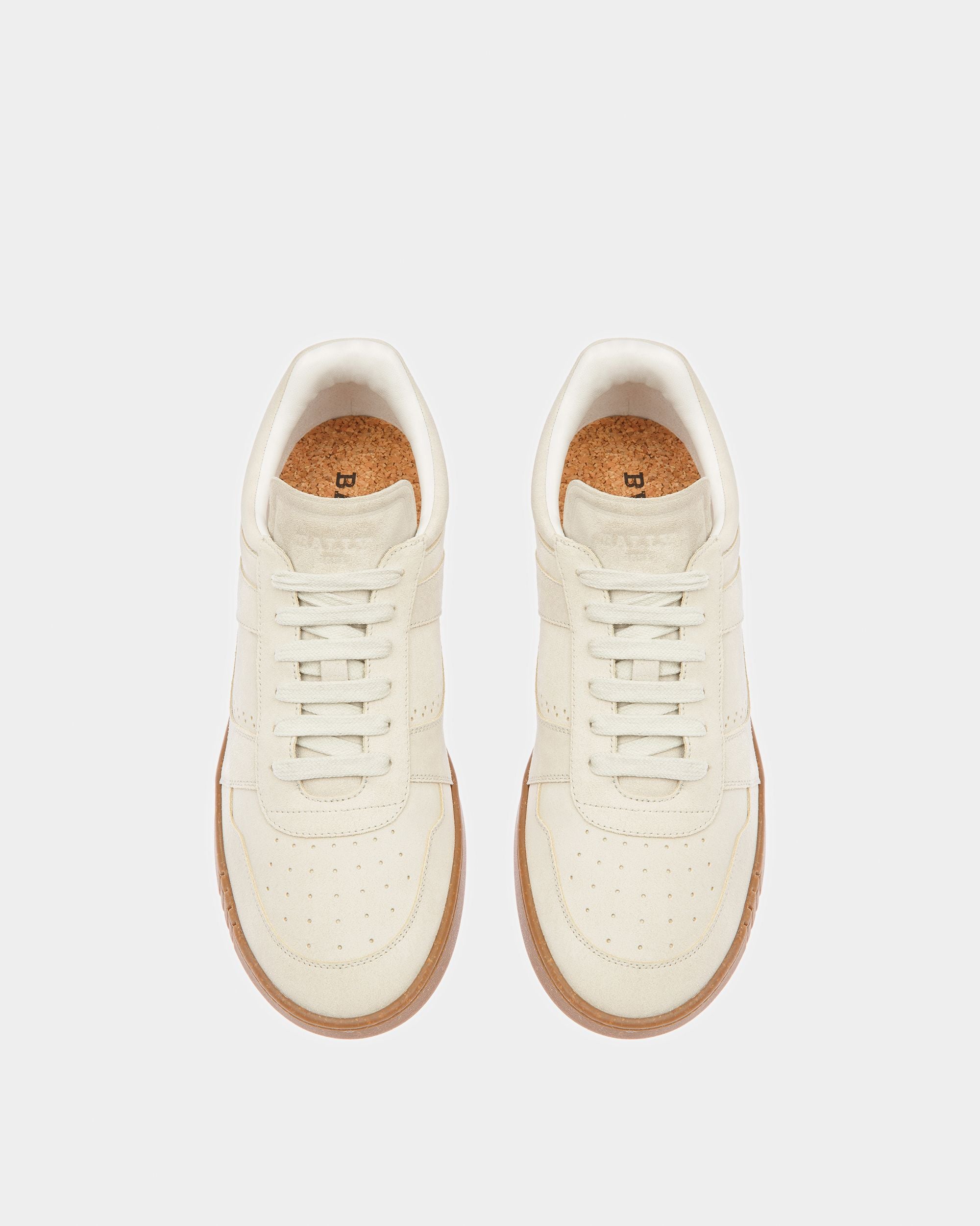Weky Zapatillas De Piel En Blanco Empolvado - Hombre - Bally - 02
