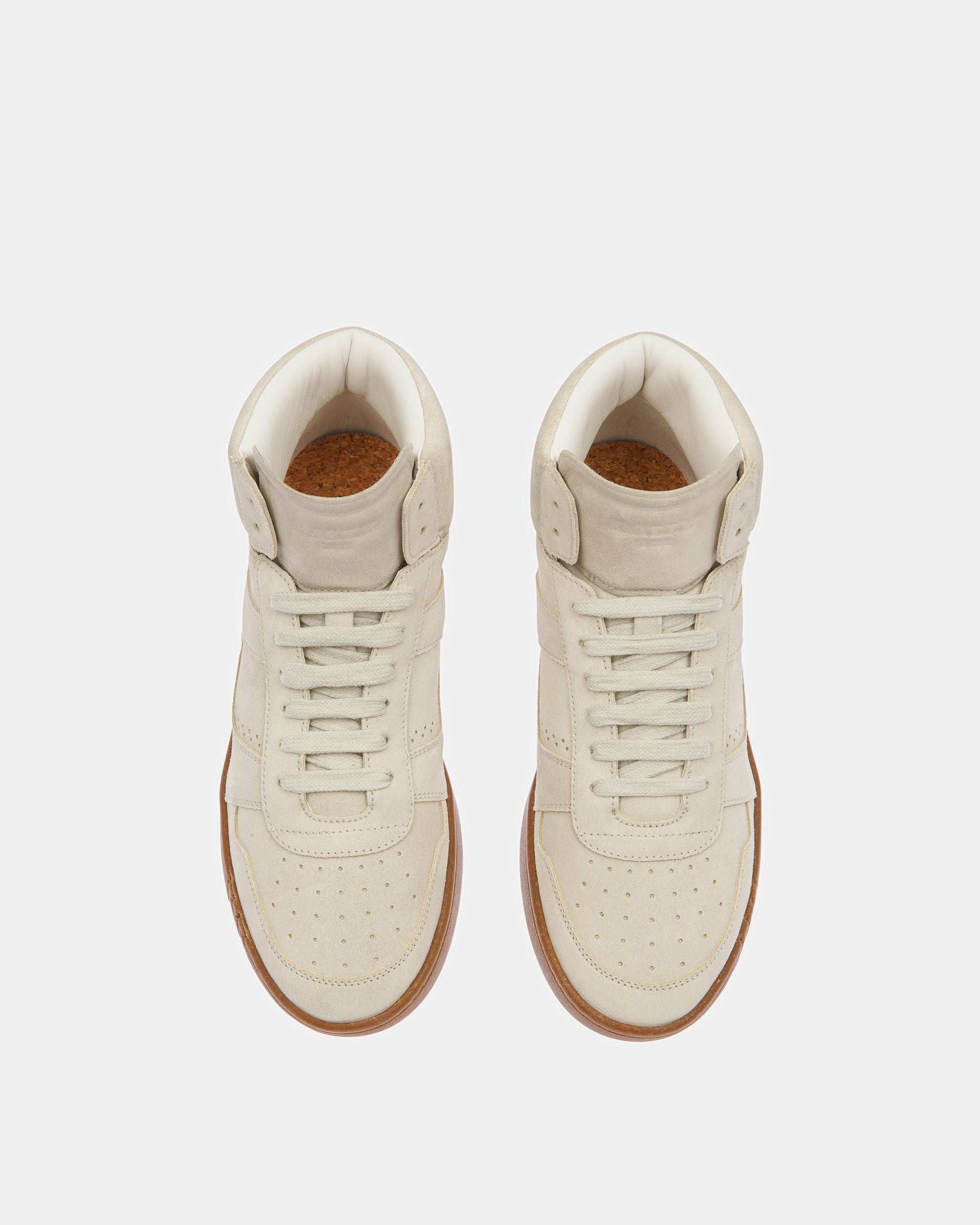 Wiggles Leather Sneakers In Dusty White - Men's - Bally - 02