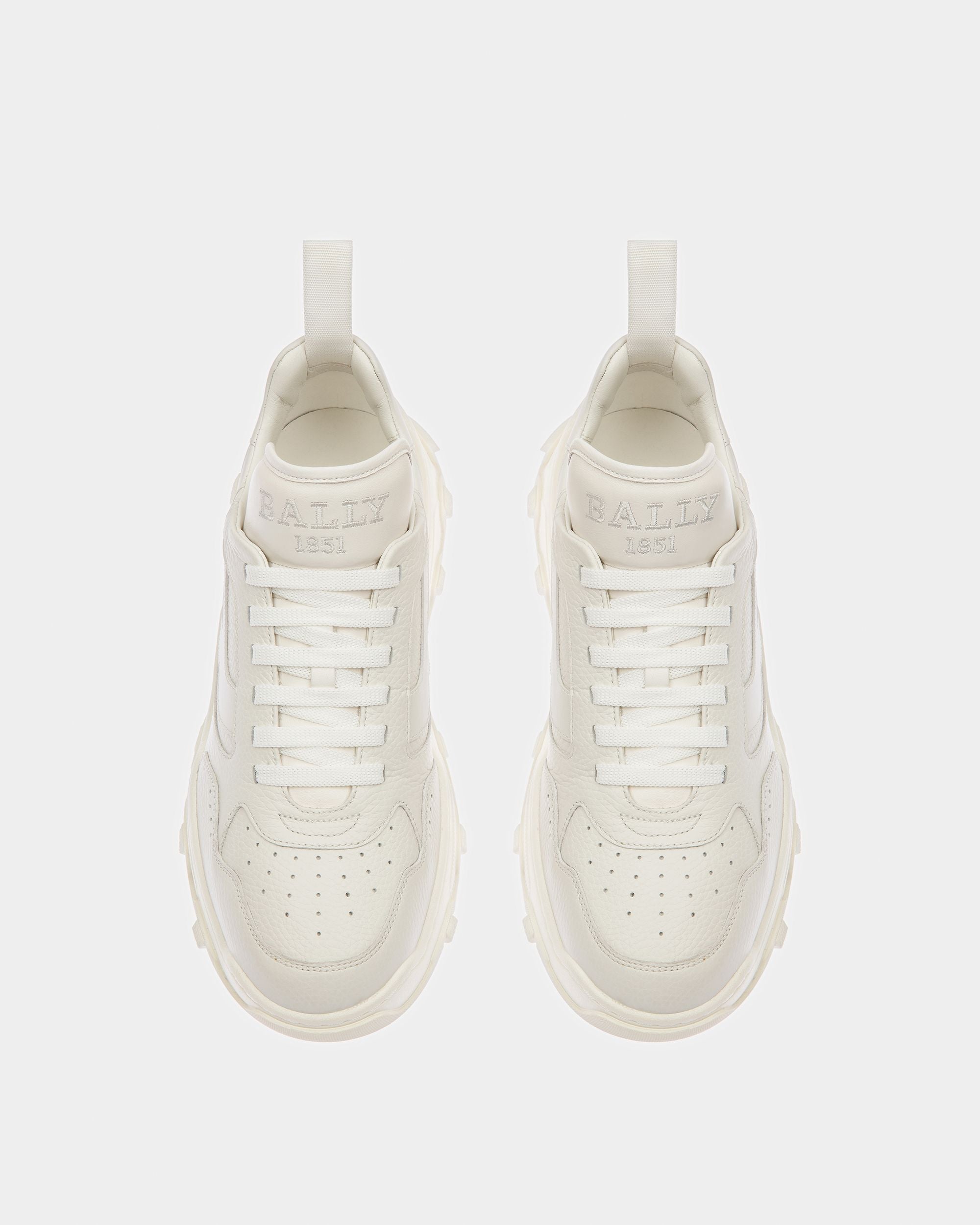 Holden Zapatillas De Piel En Blanco - Hombre - Bally - 02