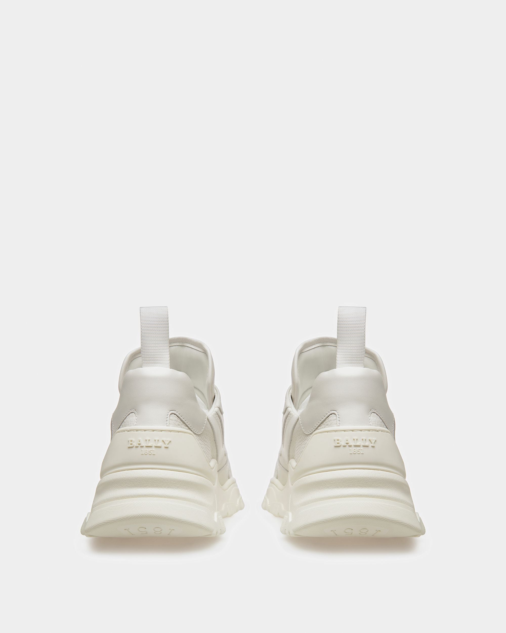 Holden Zapatillas De Piel En Blanco - Hombre - Bally - 04