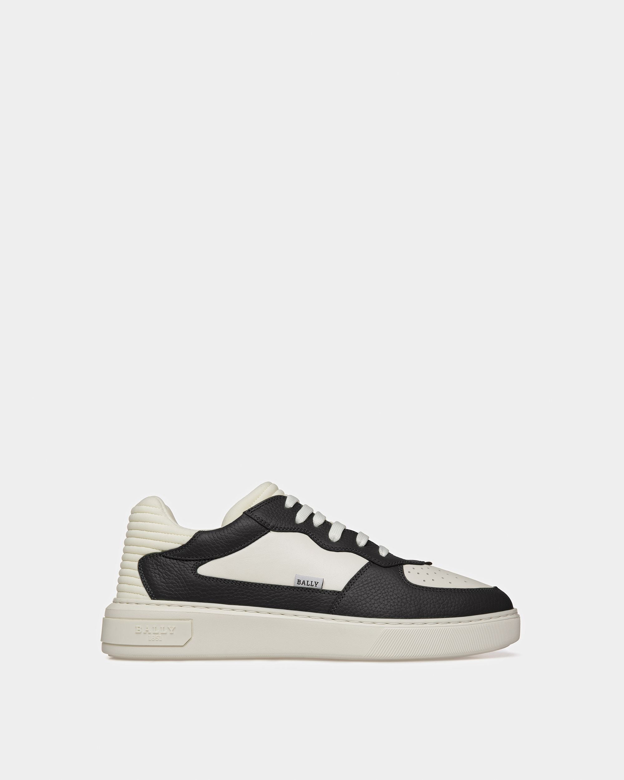 Mark Zapatillas De Tela Y Piel En Blanco Y Negro - Hombre - Bally - 01